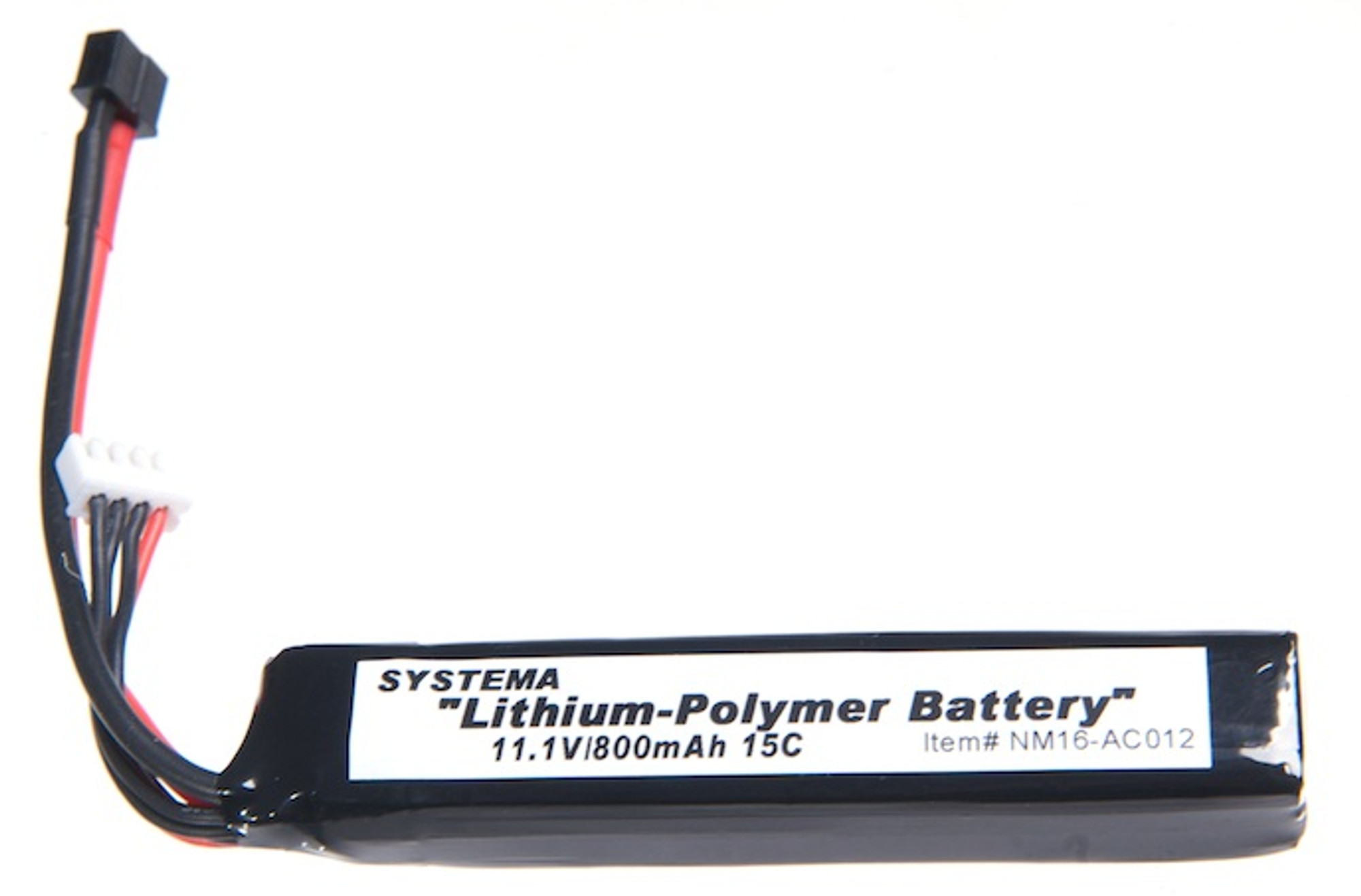 Systema Li-Po For M4-A1-MAX2 First Variant 11.1V/800mAh 15C M 90/M110 Cylinder Unit-Mini Deans