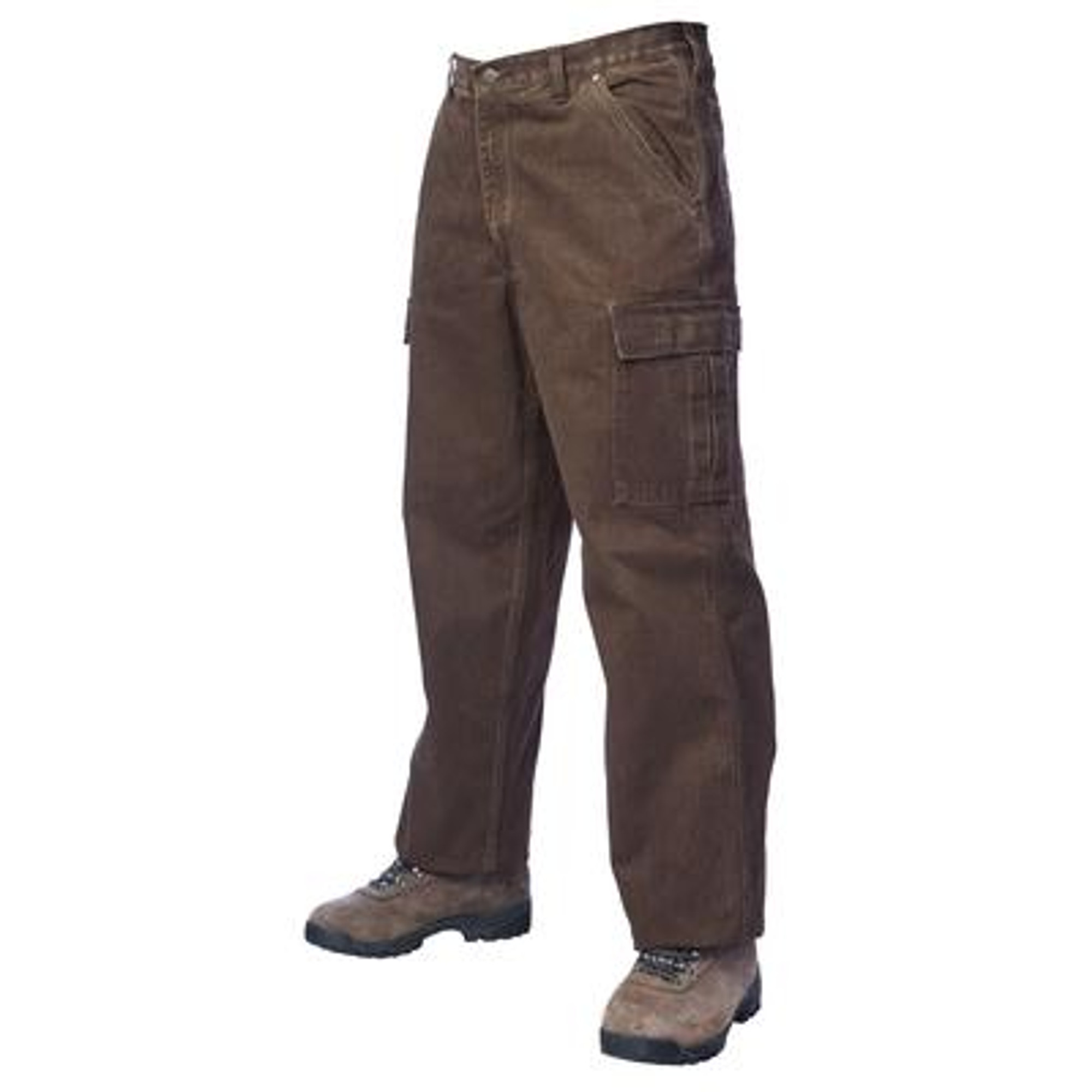 Tough Duck Washed Cargo Work Pants - Chestnut - 4 Pack