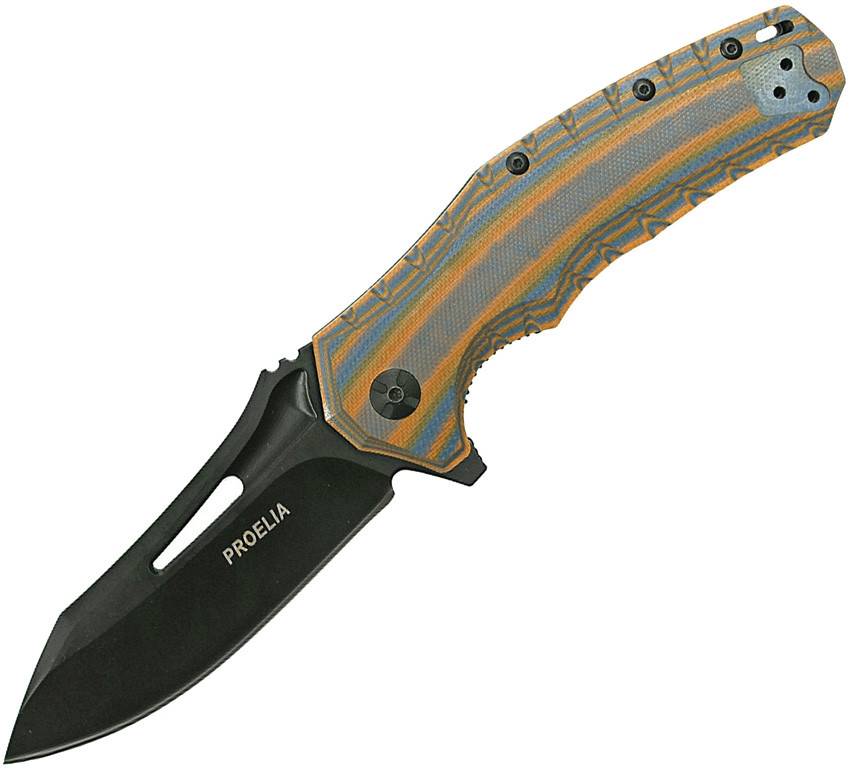 Linerlock Orange Gray TX020BRBK