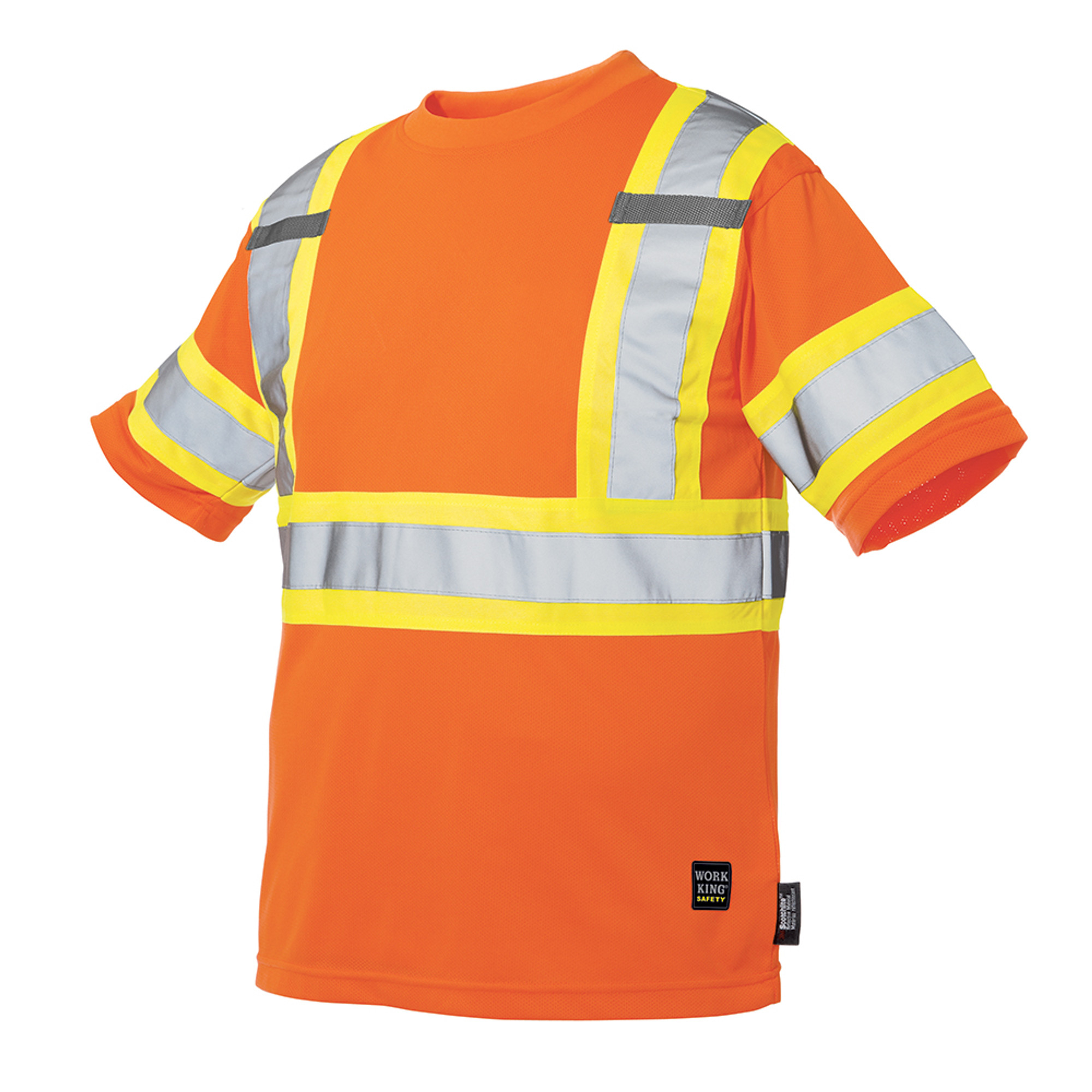 Work King Short-Sleeve Safety T-Shirt with Armband - 4 Pack