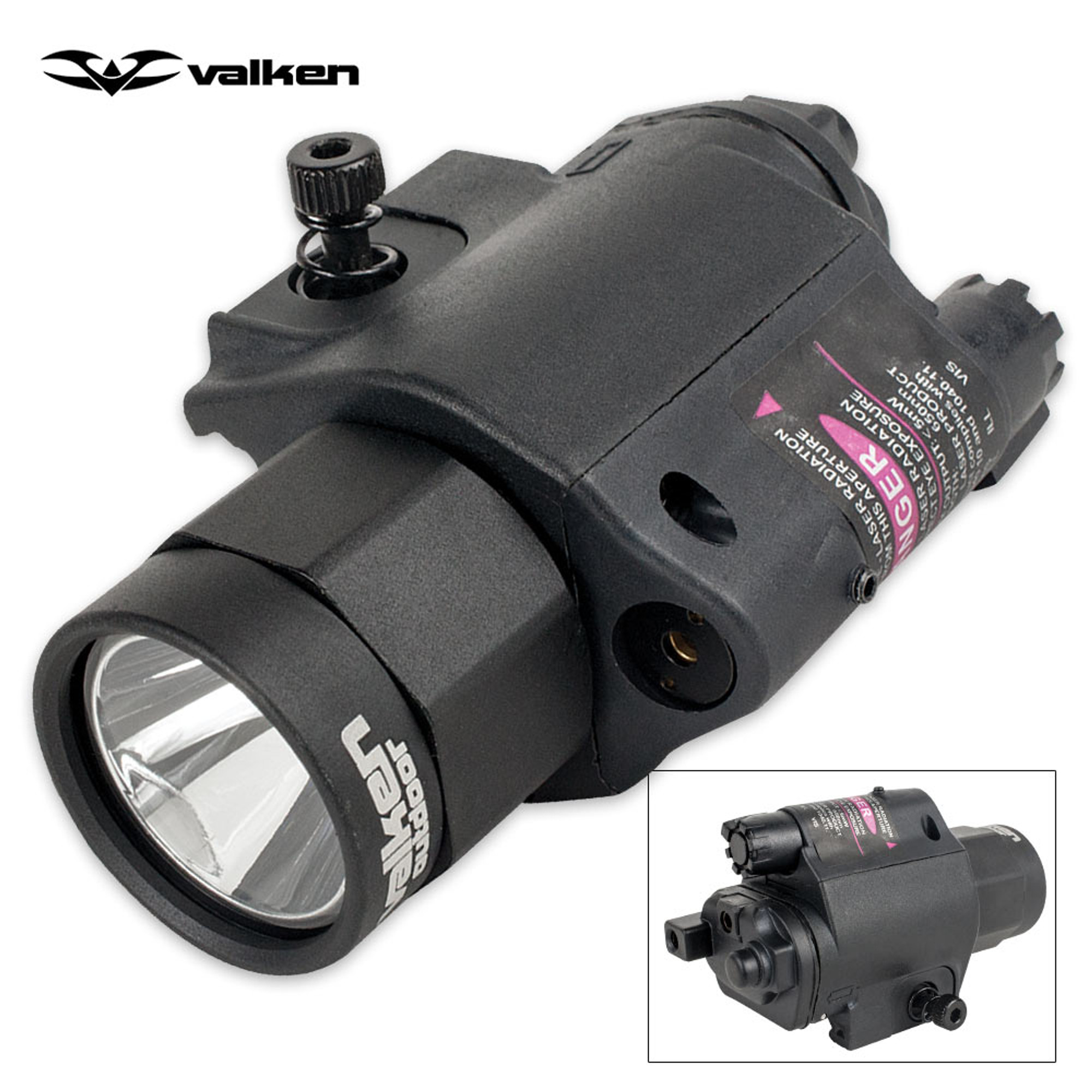 Valken V Tactical LED Flashlight / Laser Sight Combo