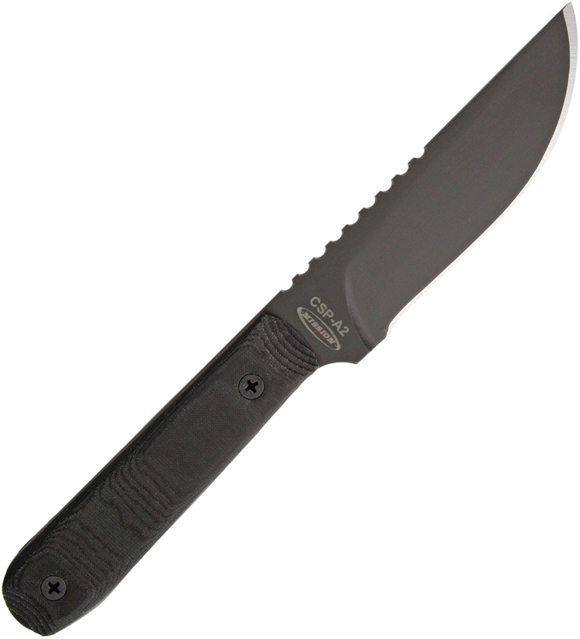 CSP A2 Fixed Blade Black G-10