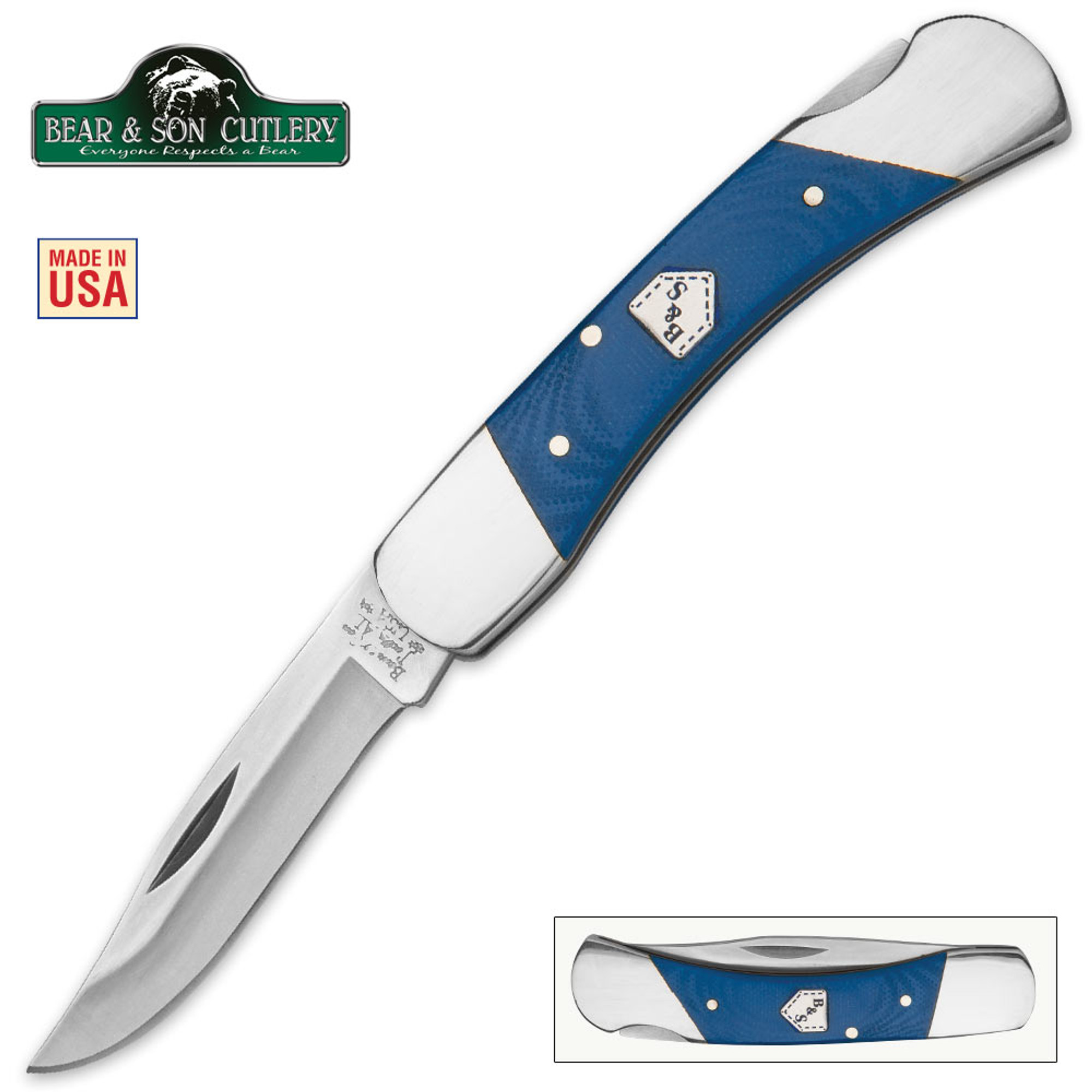 Bear Blue Jean Series Midsize Lockback Pocket Knife