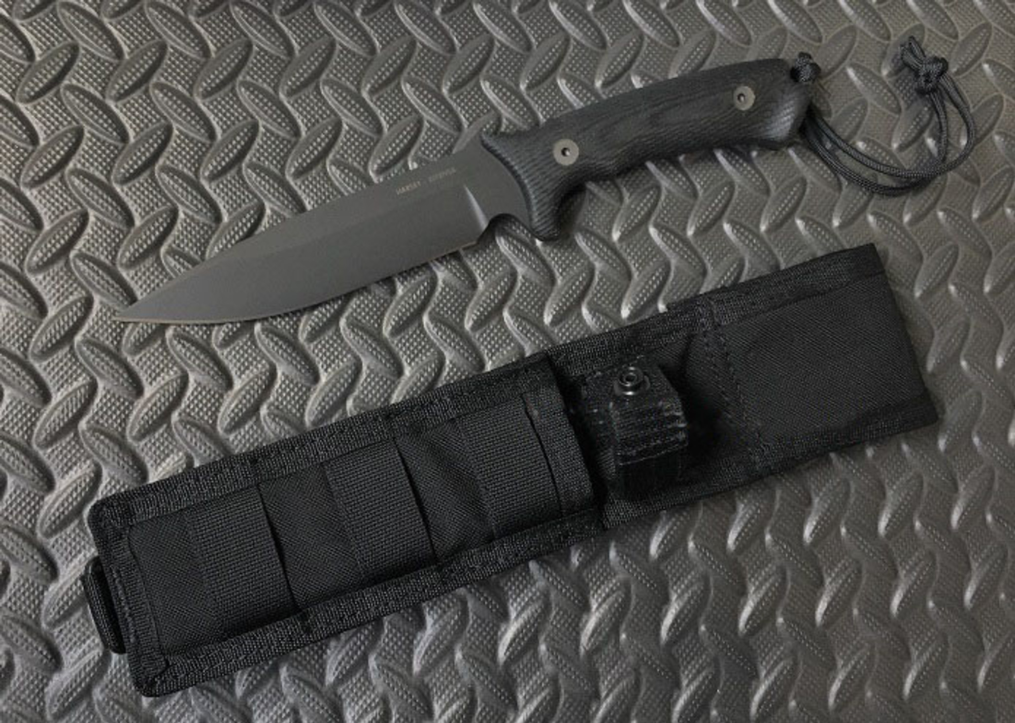 Spartan Blades Harsey Difensa Black -Black MOLLE -Black Micarta