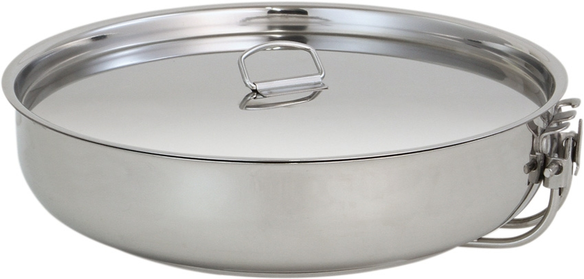 8" Stainless Steel Folding Skillet and Lid
