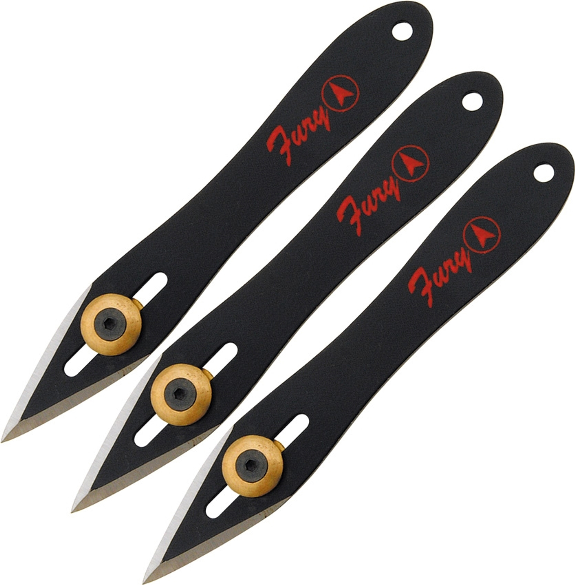 Fury Three Piece Throwing Knife Set