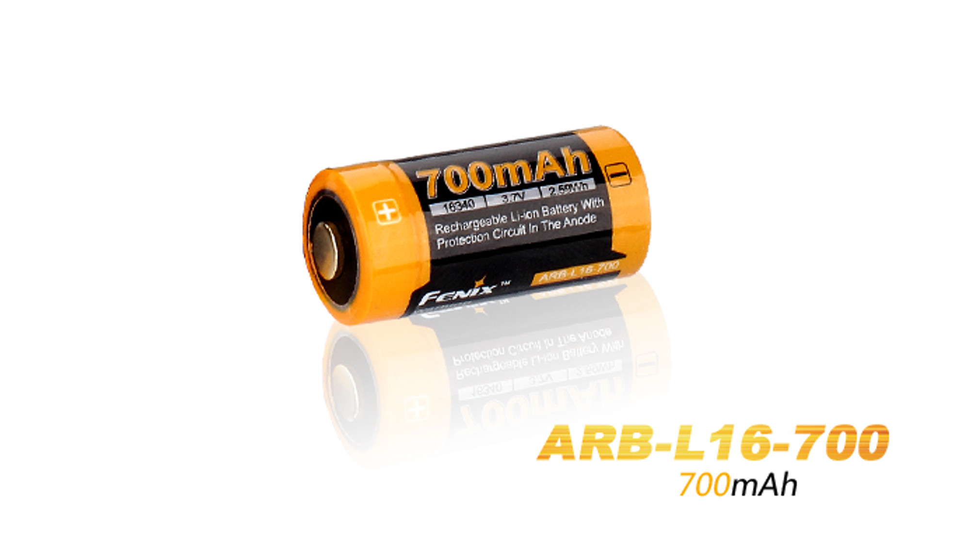Fenix ARB-L16 Rechargeable 16340 Battery - 700mAh