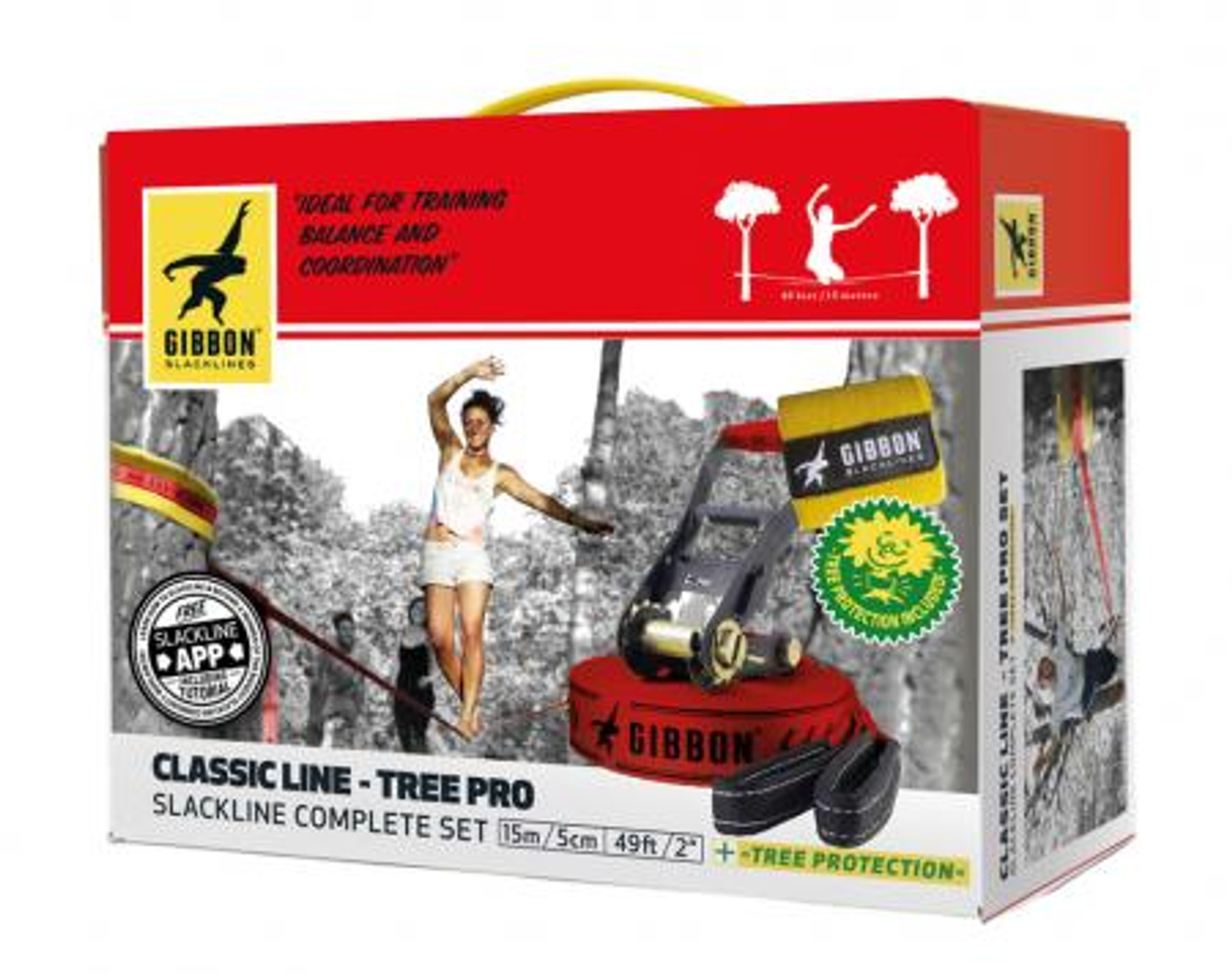 Gibbon Slacklines Classic Line Tree Pro