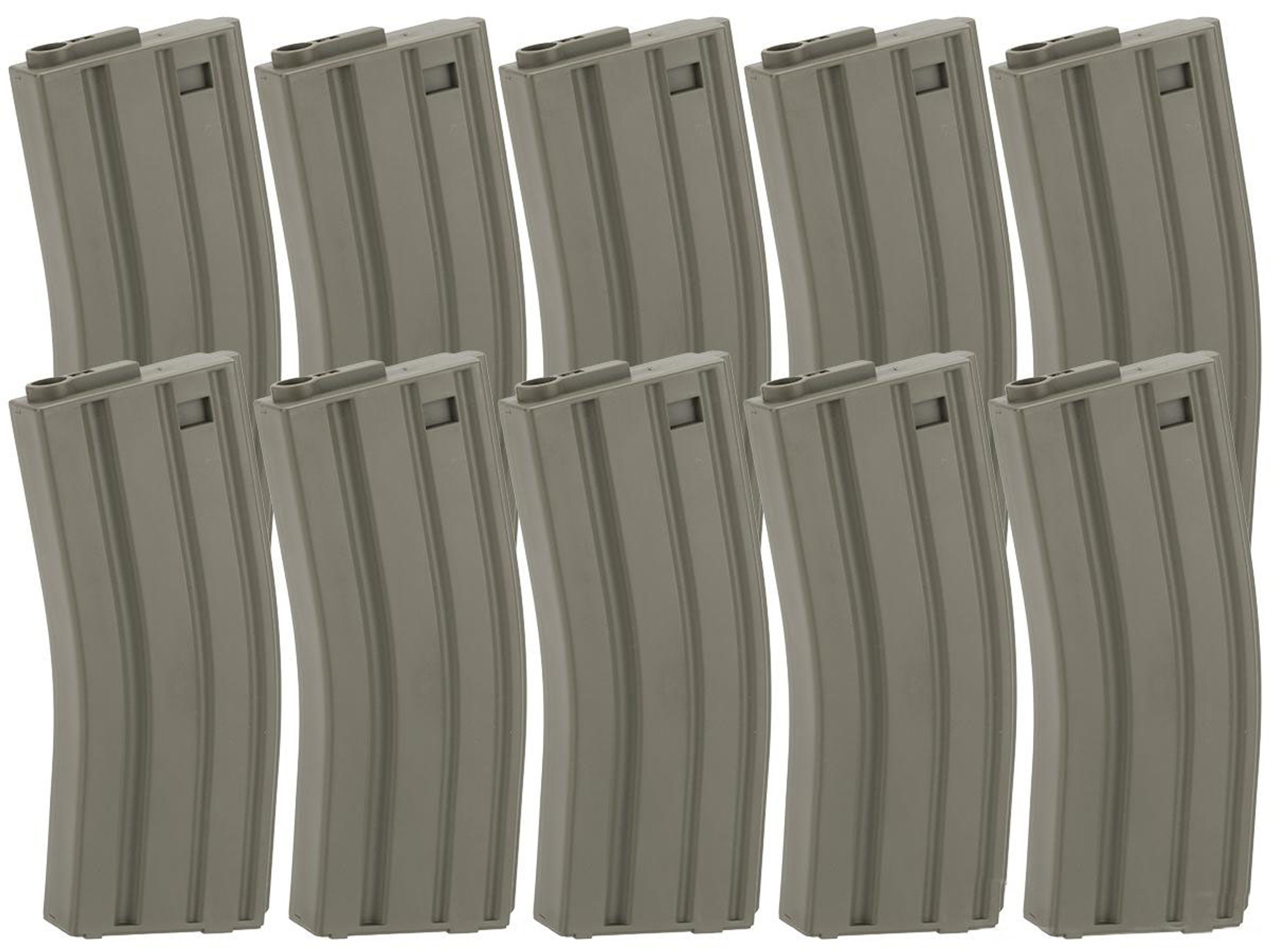 King Arms 120 Round Mid-Cap M4/M16 AEG Magazine (Color: OD Green / Box of 10)