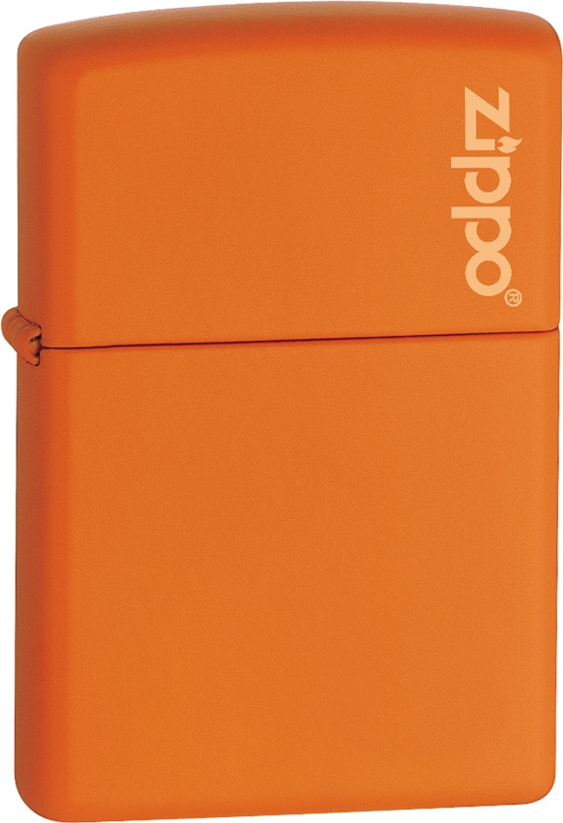 Zippo Logo Orange Matte