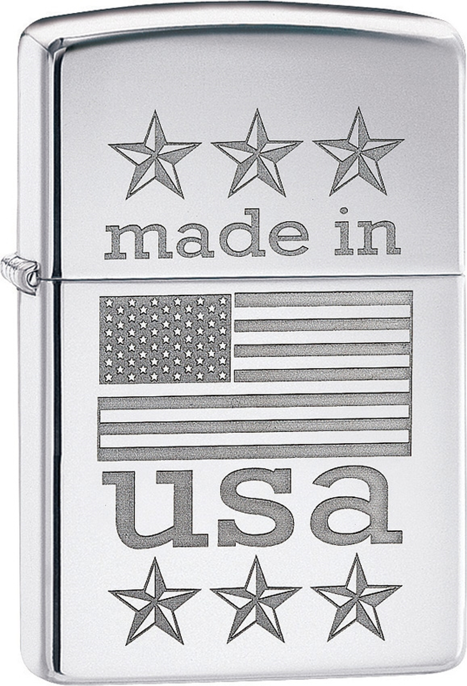 Zippo Made in USA w/Flag