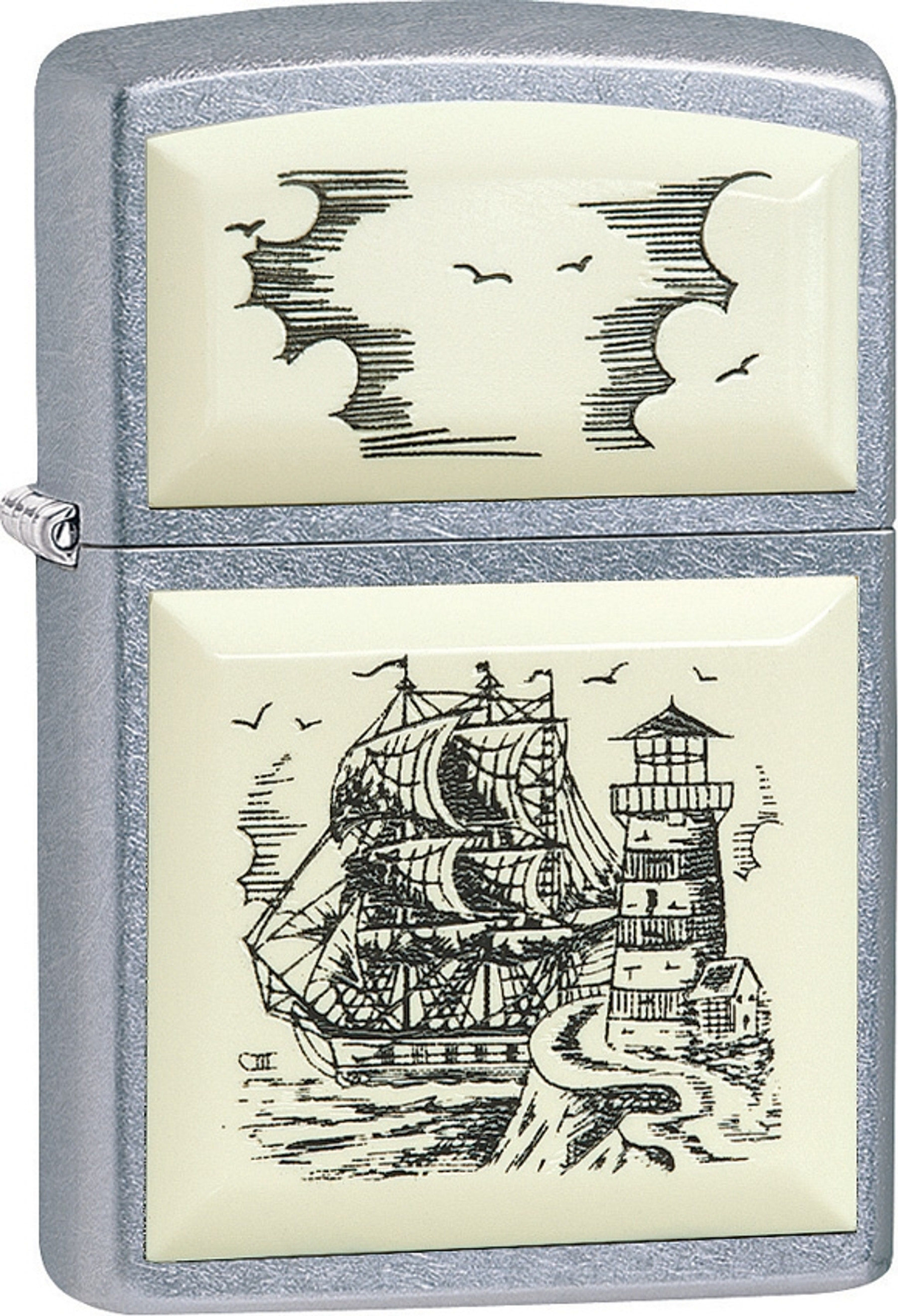 Zippo Scrimshaw Ship - Hero Outdoors