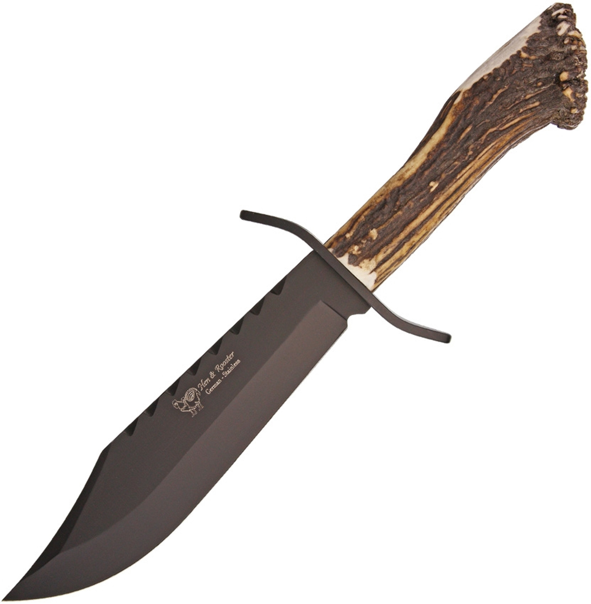 Bowie Deer Stag Black Blade