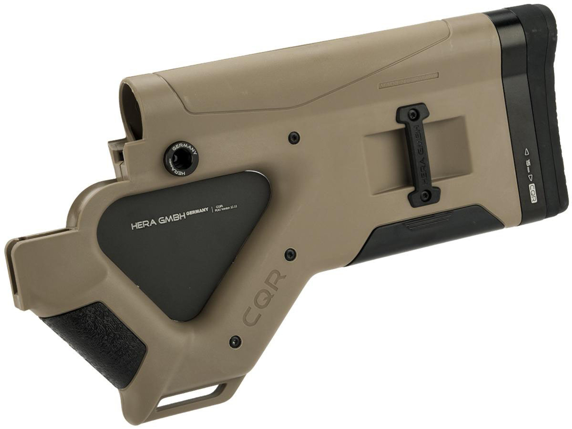 HERA Arms CQB California Buttstock for AR15 Series Rifles (Color: Tan)