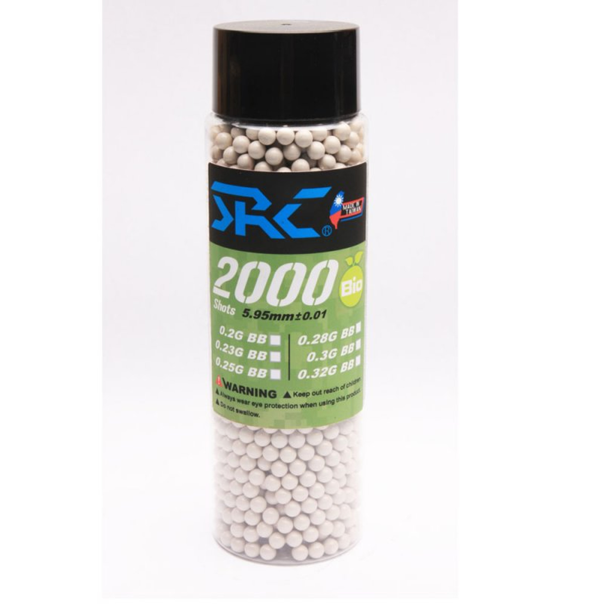 SRC Biodegradable Airsoft BB 0.20g 2000R Bottle