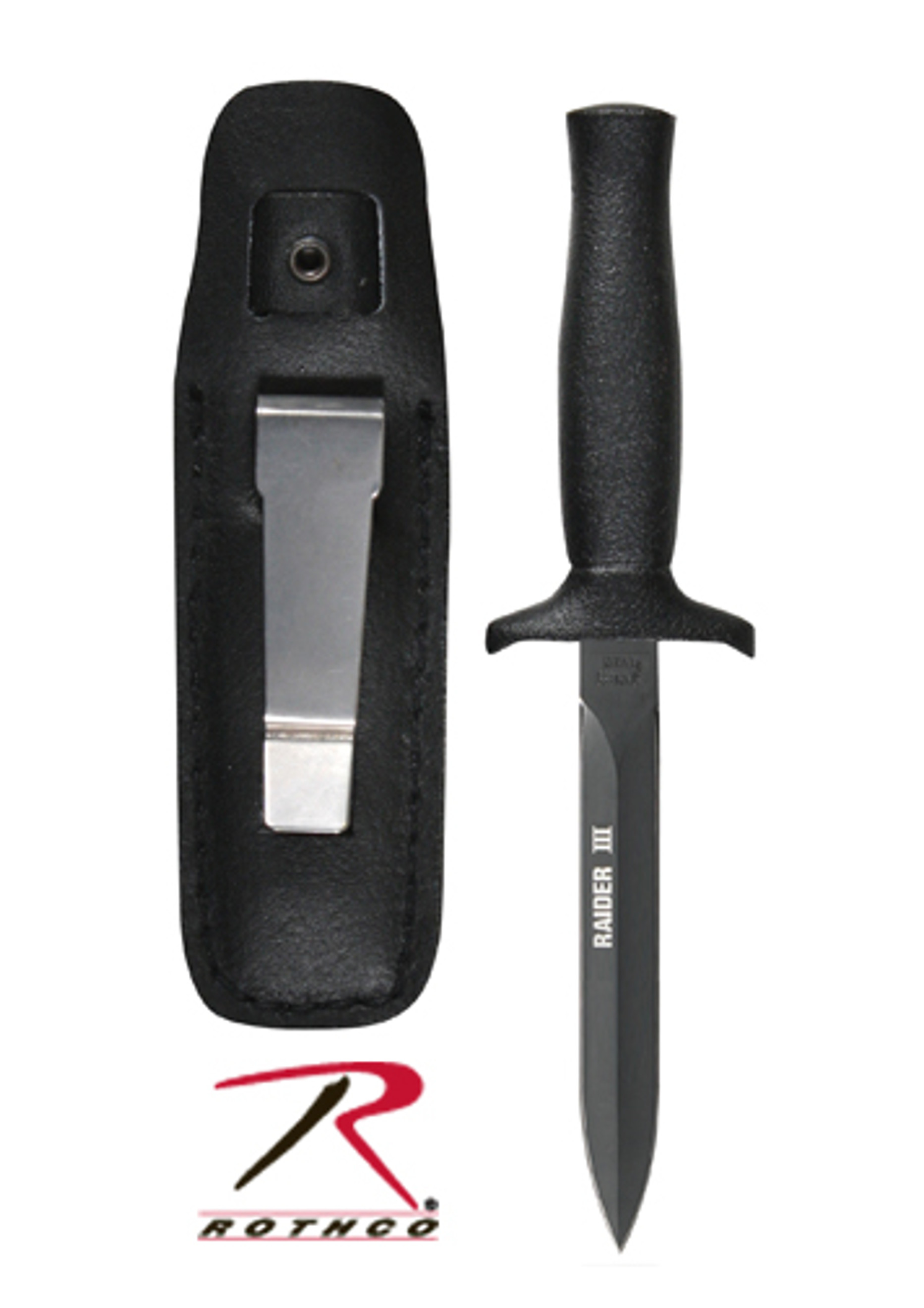 Raider III Boot Knife - Matte Black Blade