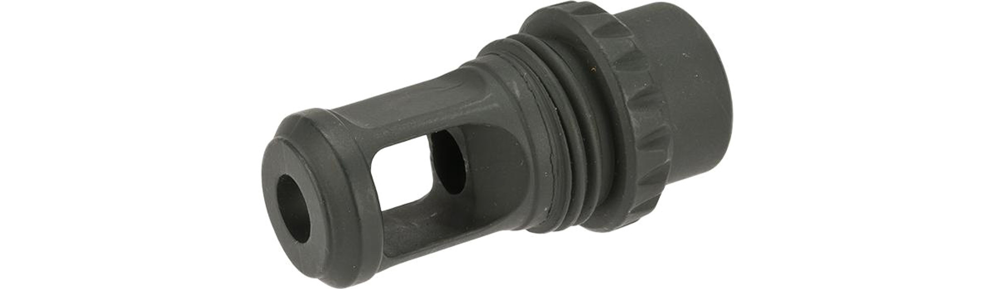 EMG 14mm Positive Metal Flash Hider for M4 Airsoft AEGs - Version 1