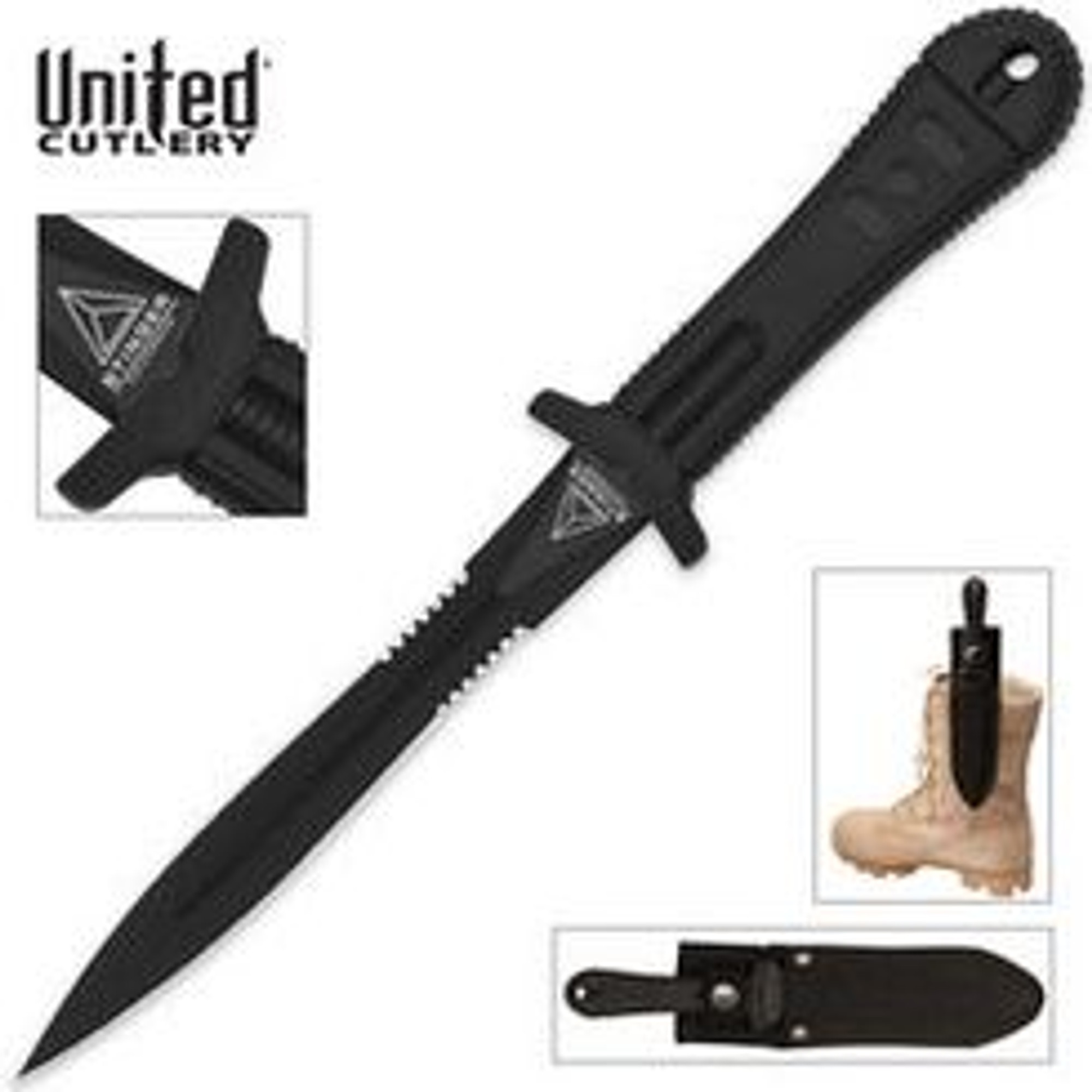 United Special Agent Stinger Black Stiletto Nylon Sheath