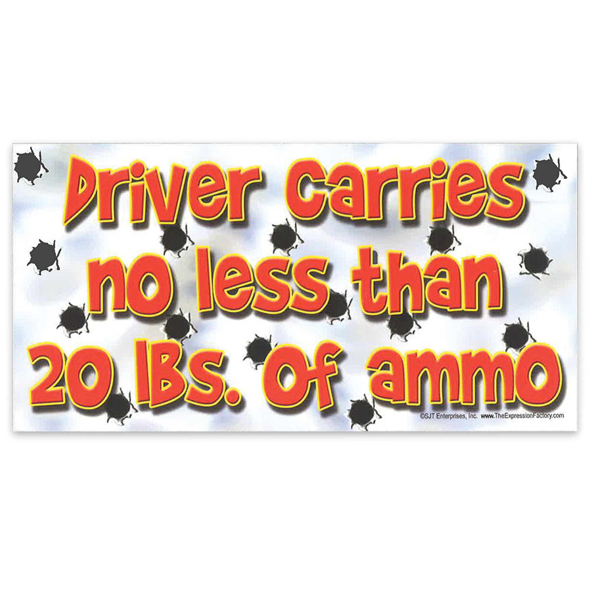 Car Magnet -  "Driver Carries Ammo"