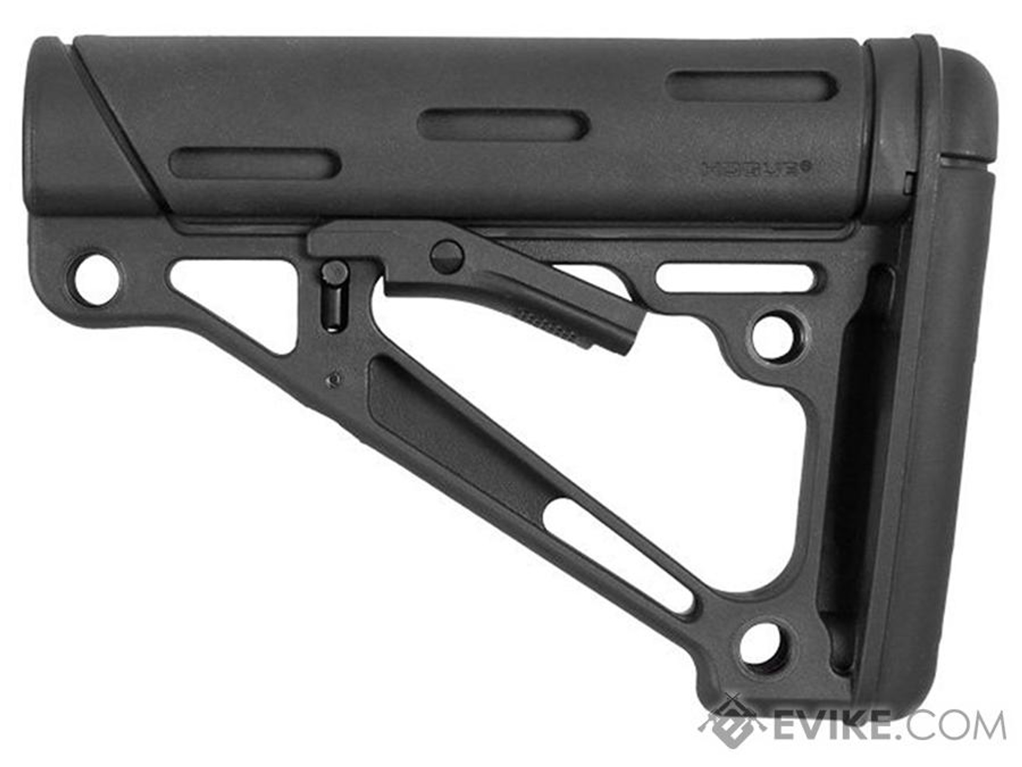 Hogue AR-15/M-16 OverMolded Collapsible Buttstock for Mil-Spec Buffer Tube (Color: Black)