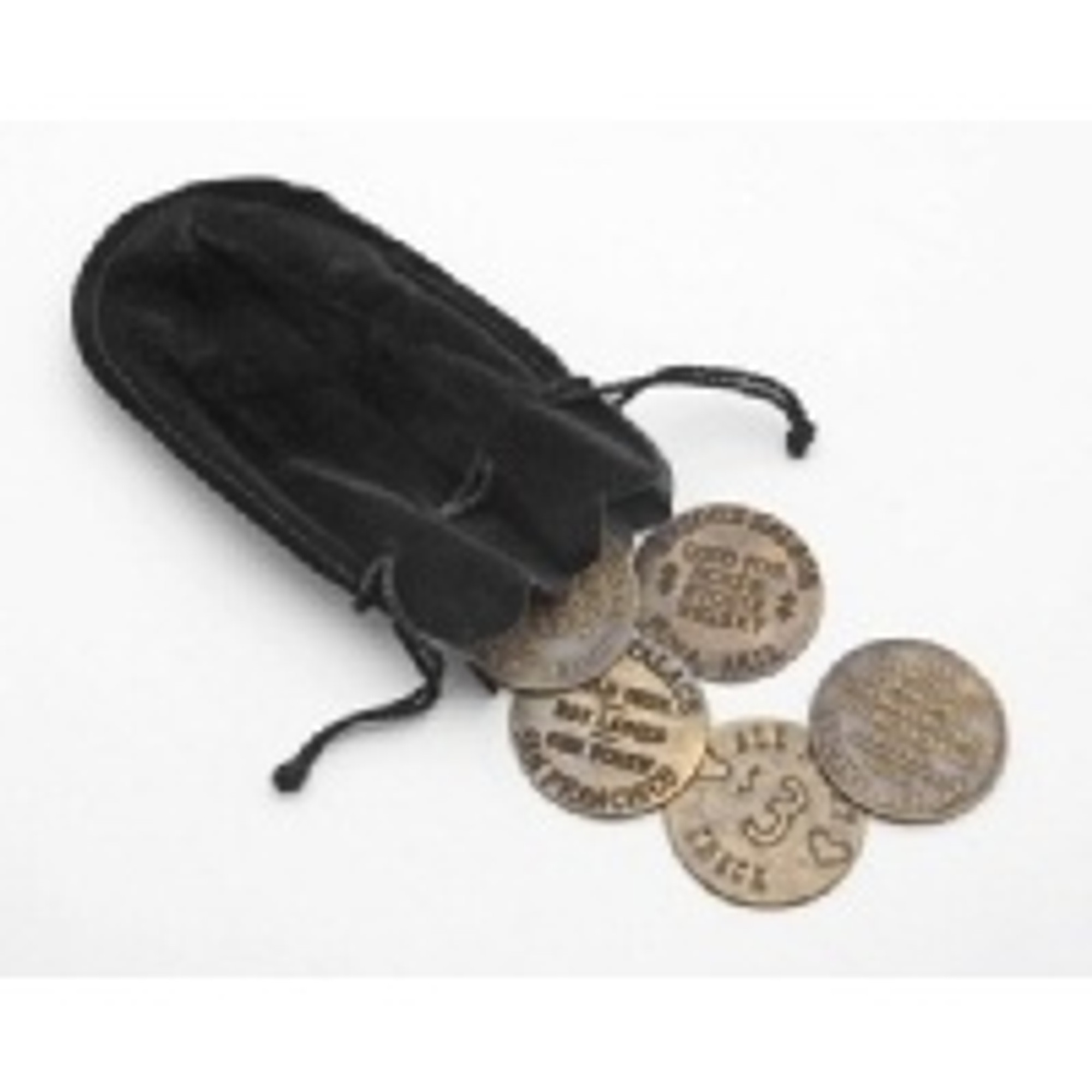 Cat House Tokens w/Black Suede Carrying Bag