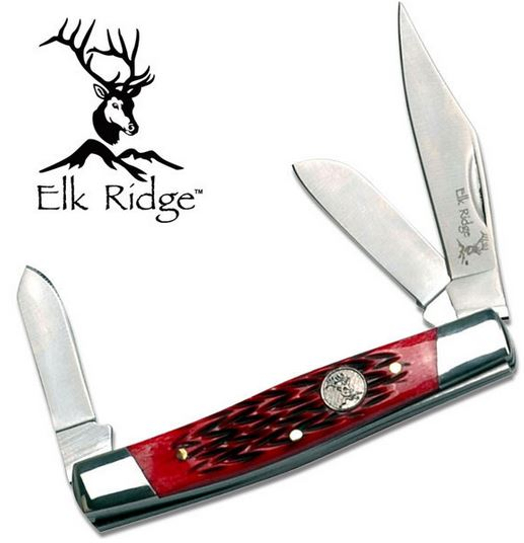 Elk Ridge ER043RB Stockman Red