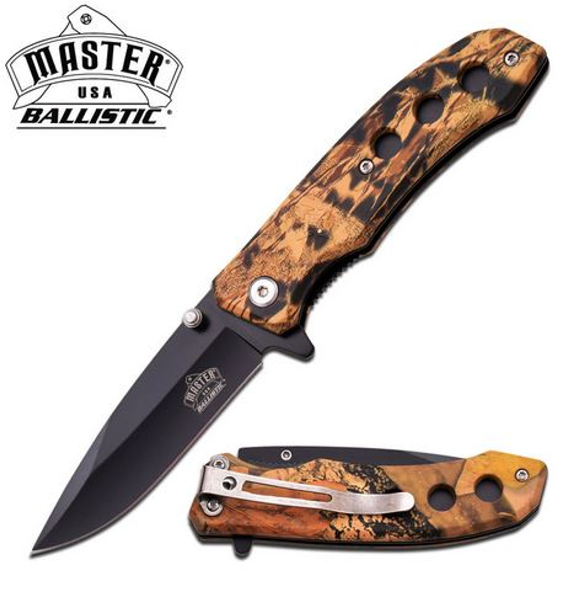 Master A032BC Black Woods Camo Assisted Open