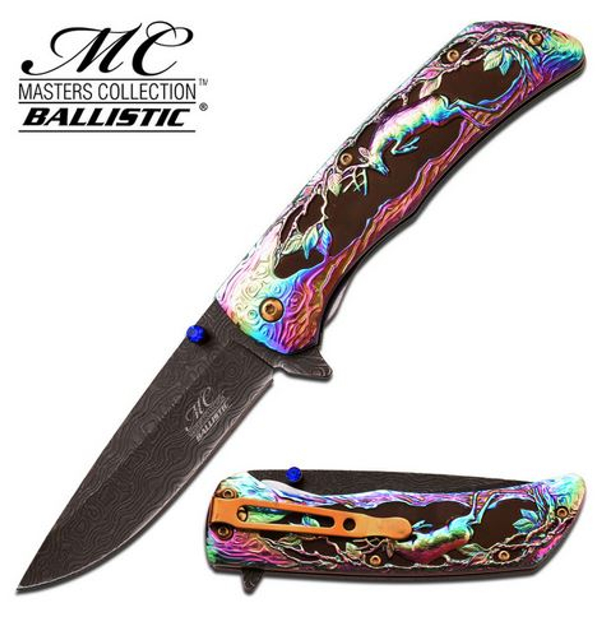 Masters Collection MCA017RB Damascus Deer- Rainbow