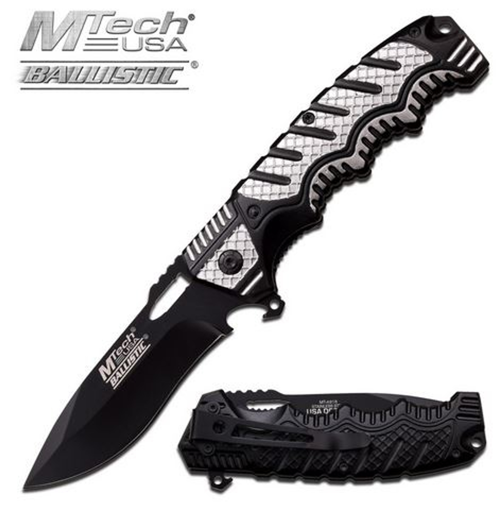 MTech A918GY Tactical Folder Assisted Open- Grey