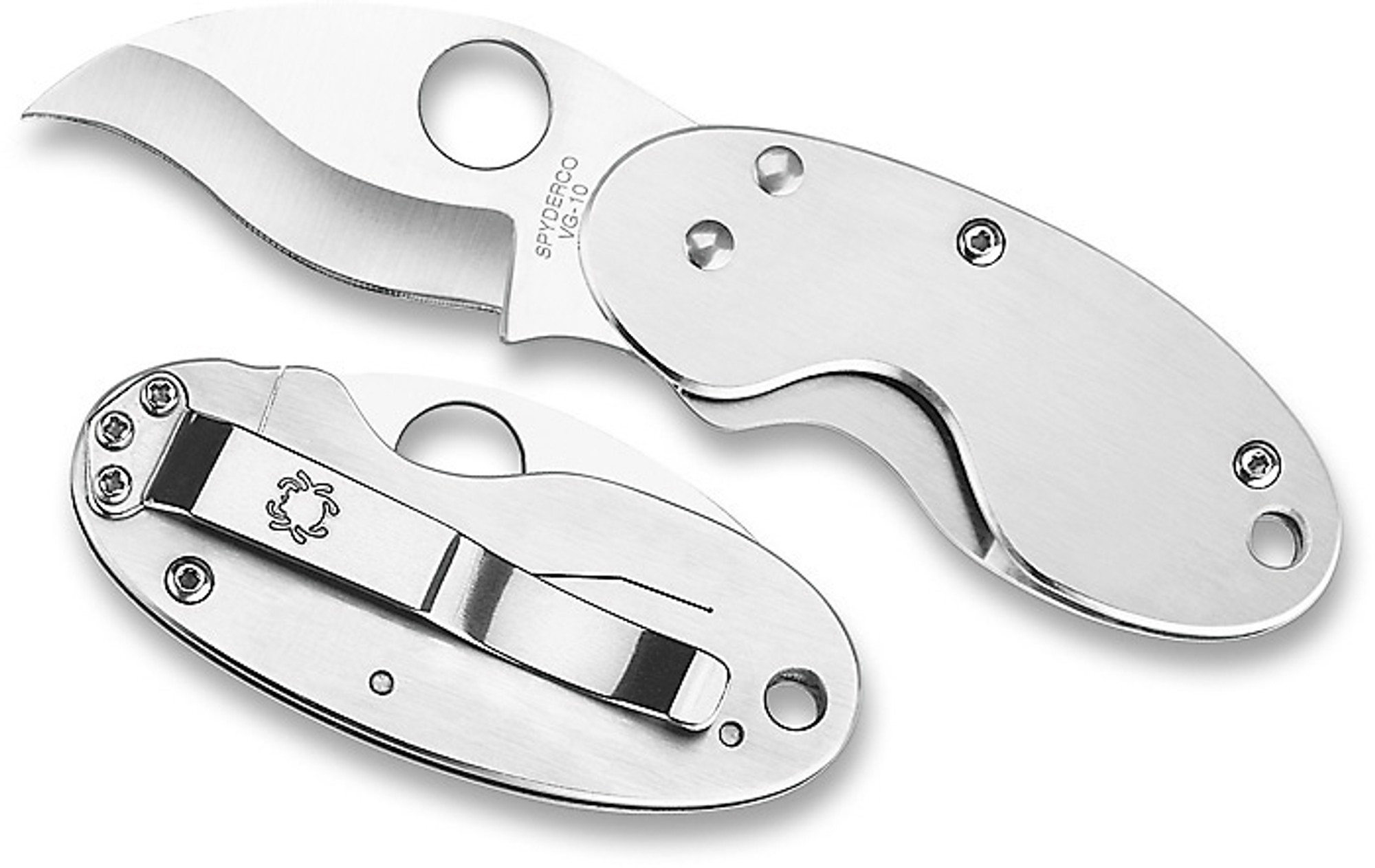 Spyderco C29P Cricket Stainless Handle