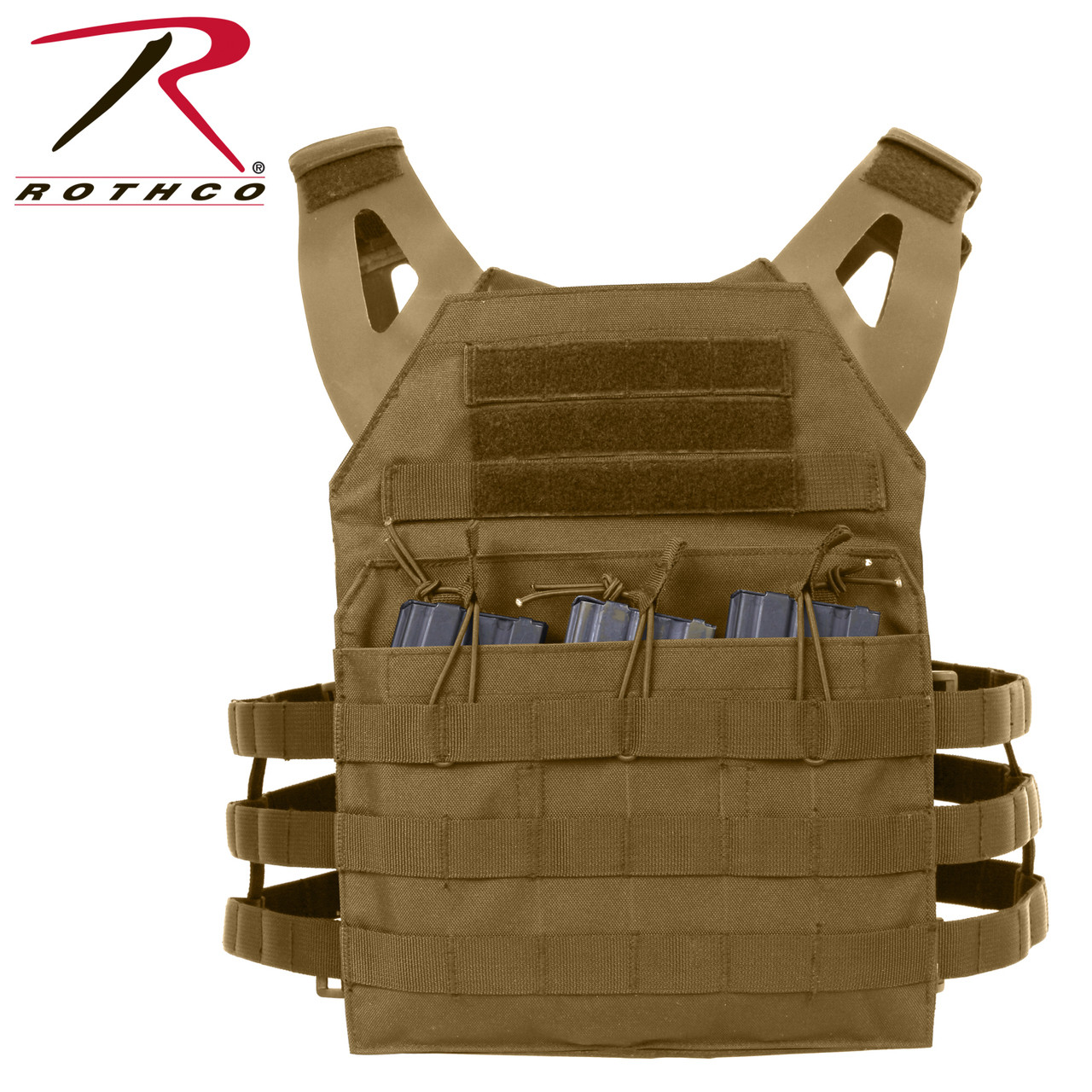 Rothco Lightweight Armor Plate Carrier Vest - Coyote Brown