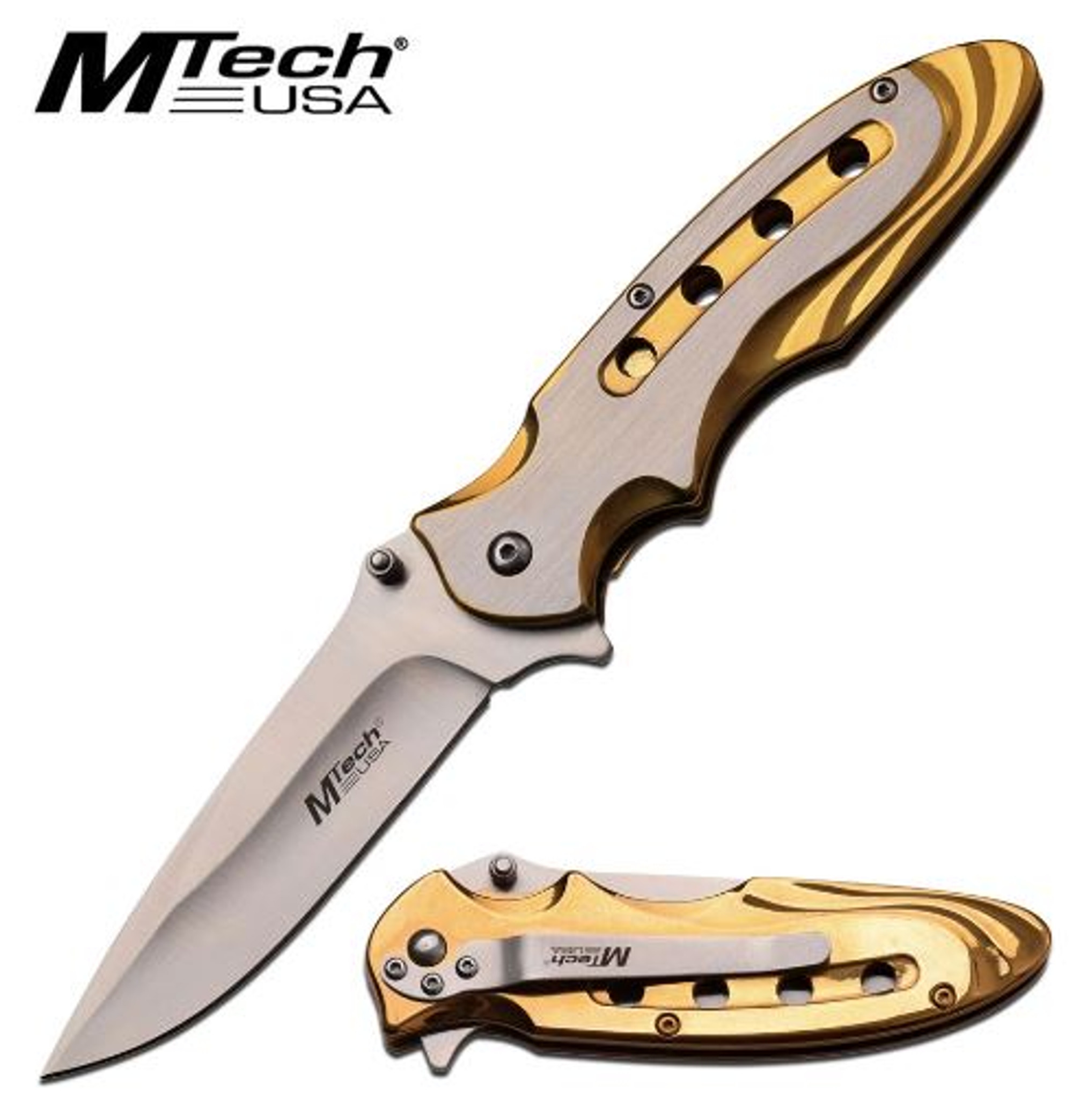 MTech MTA960GD Folding Knife Assisted
