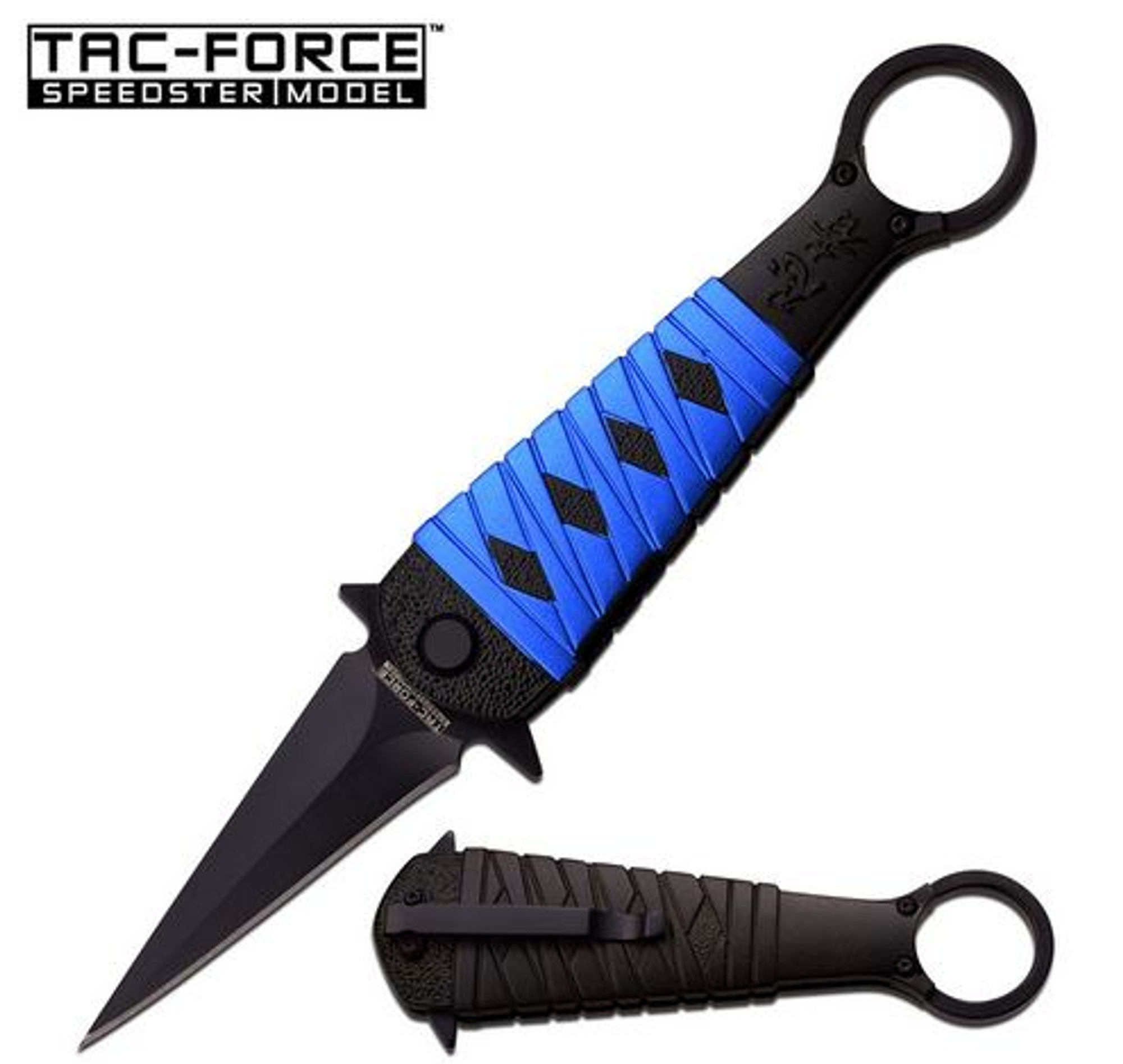 Tac Force TF894BL Assisted Dagger Folder - Bue