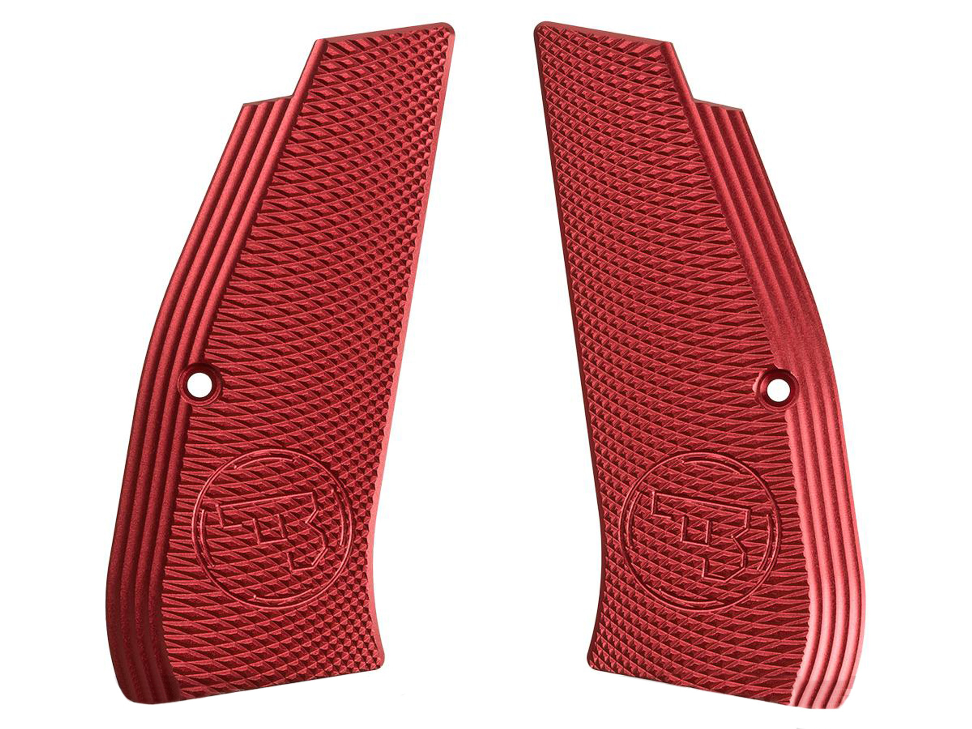 ASG Aluminum Alloy Licensed CZ Grip Panels for CZ SP-01 Shadow Airsoft Pistols - Red