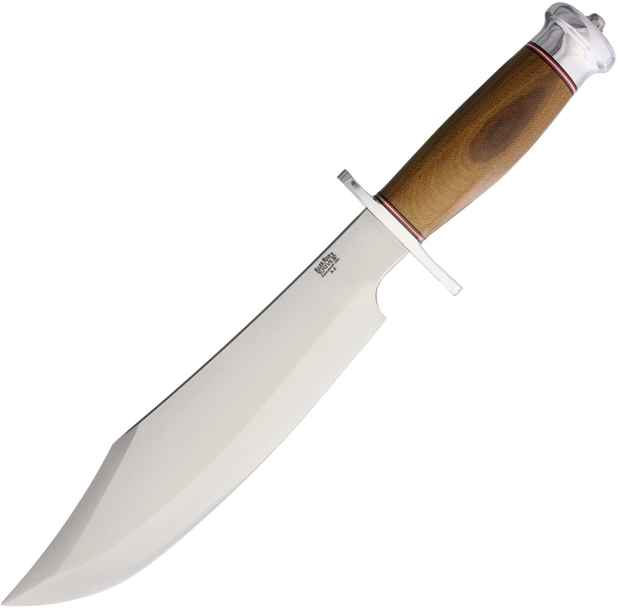 Bark River 8212MNC Shining Mountain Bowie-Natural Micarta