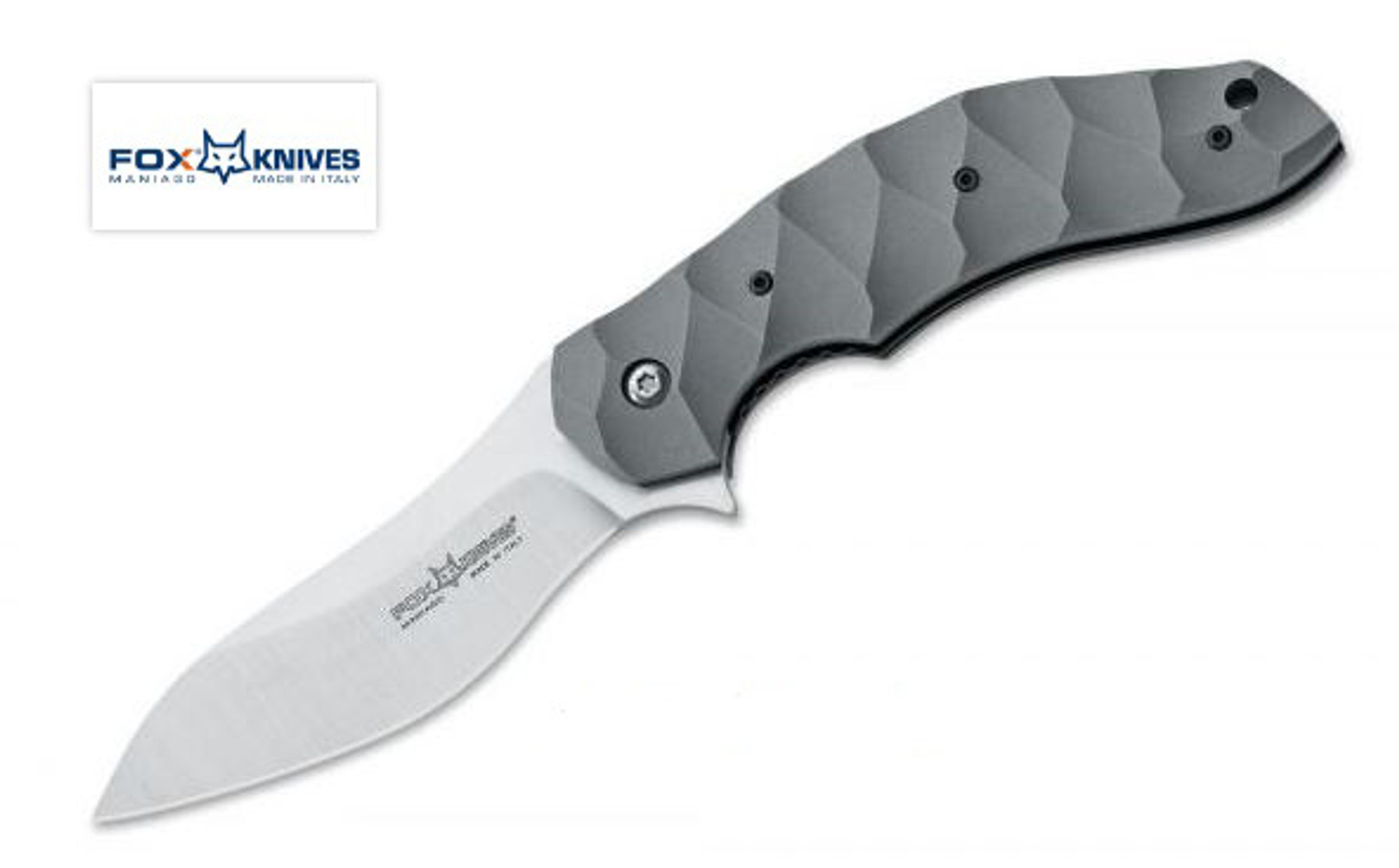 Fox Italy FX302 Anso Flipper Titan, N690, Titanium Handle