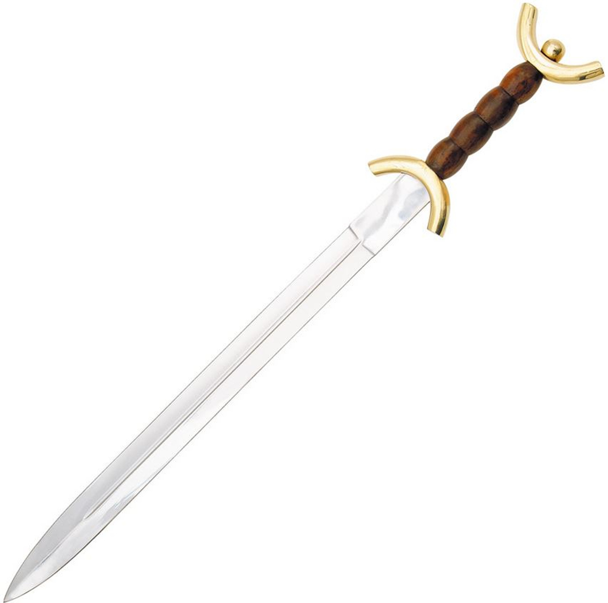 CNM 1055WD Stainless Celtic Sword w/Leather Sheath