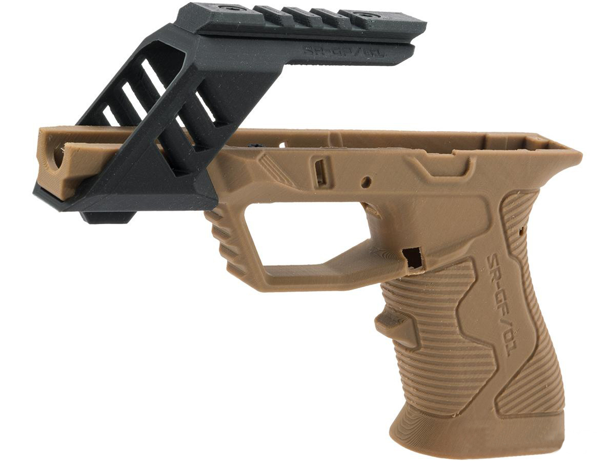 SRU 3D Printed Frame for WE-Tech and Tokyo Marui G Series Pistols (Color: Tan)