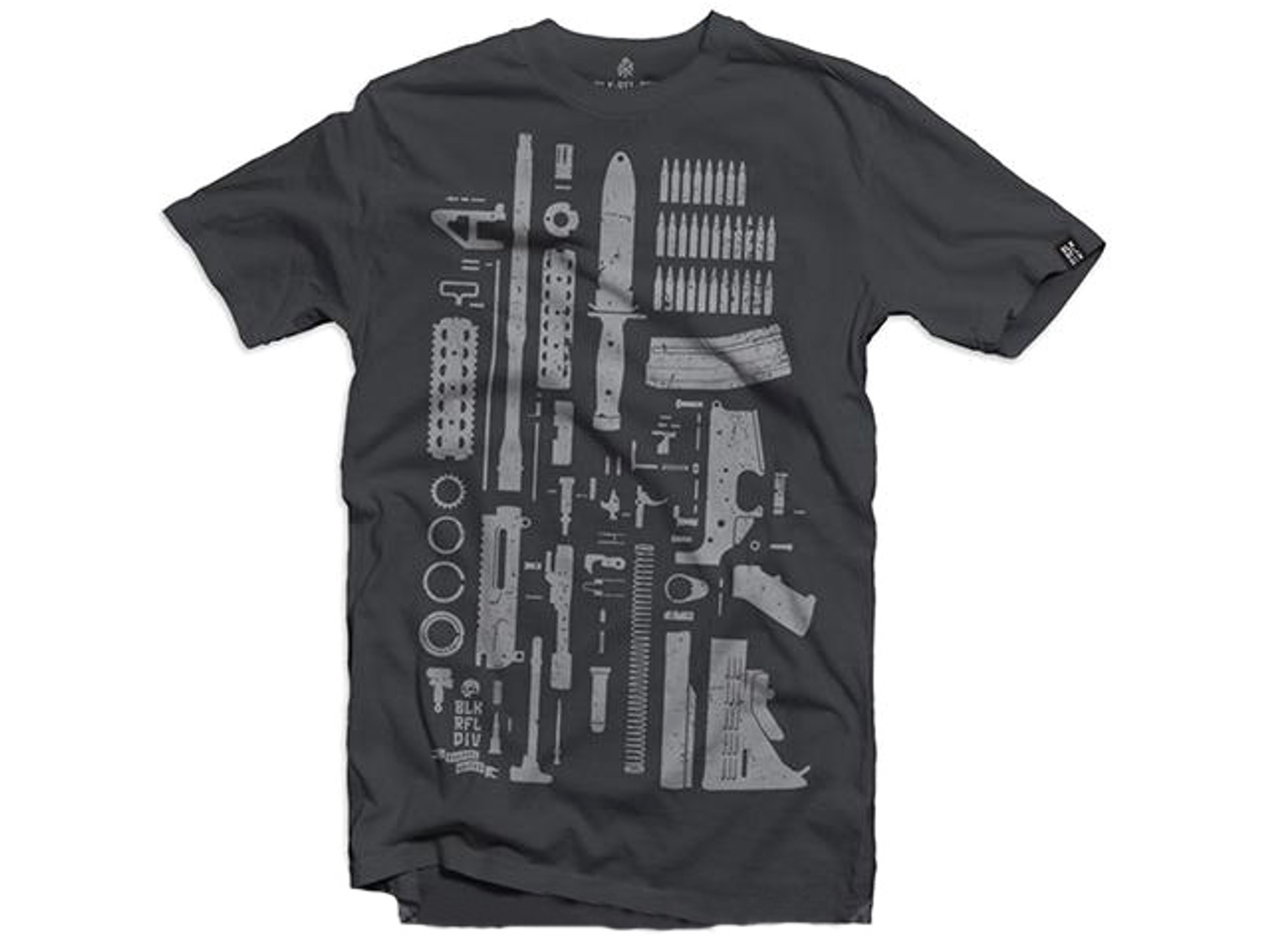 Black Rifle Division AK Build T-Shirt - Charcoal