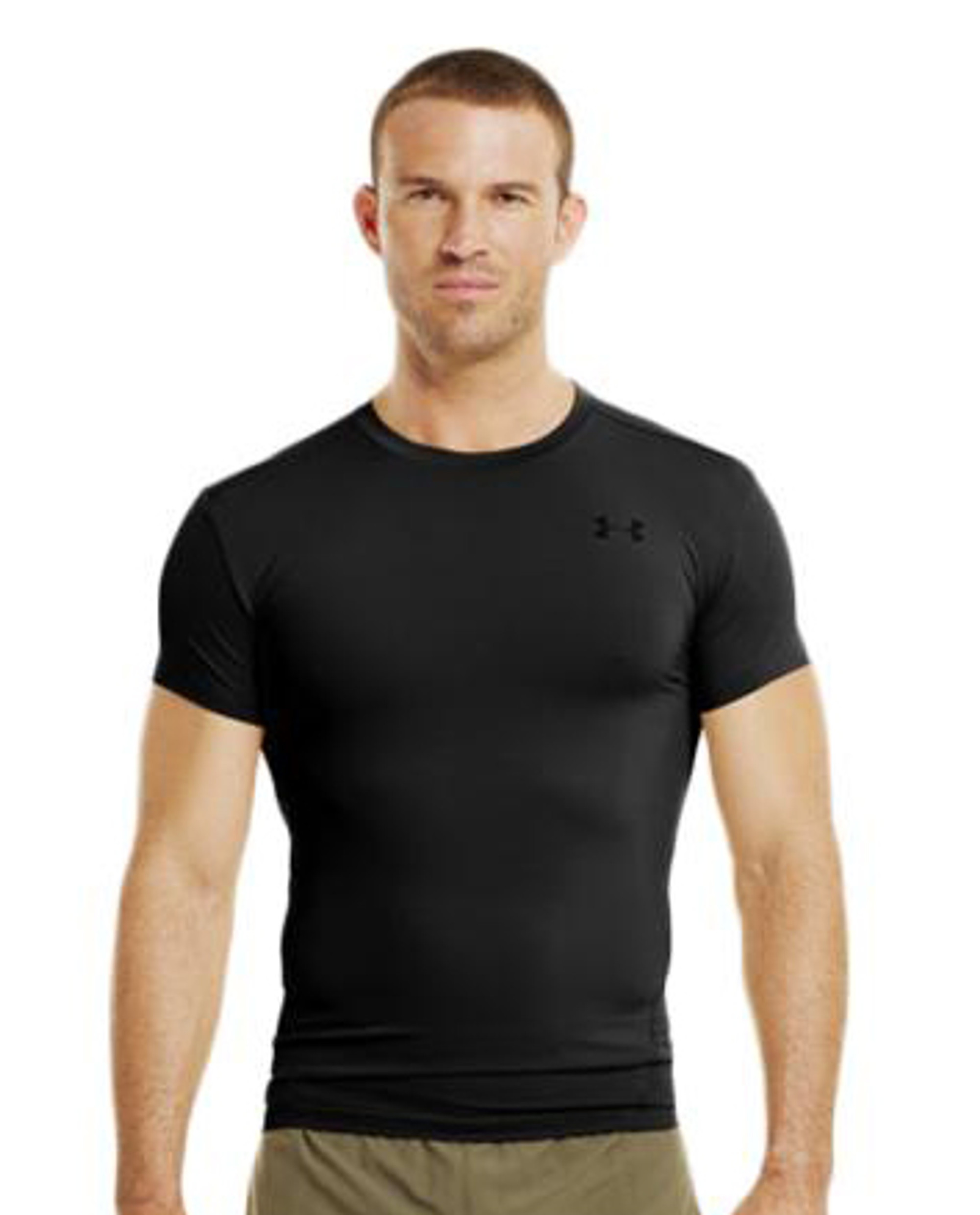  Under Armour Men's HeatGear Tactical Compression Short-Sleeve  T-Shirt, Black (001)/Federal Tan, X-Small : Clothing, Shoes & Jewelry