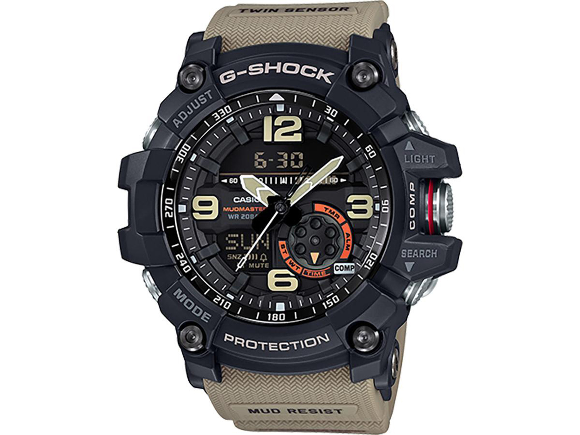 Casio G-Shock GG-1000-1A5CR Mudmaster Watch (Color: Military Beige