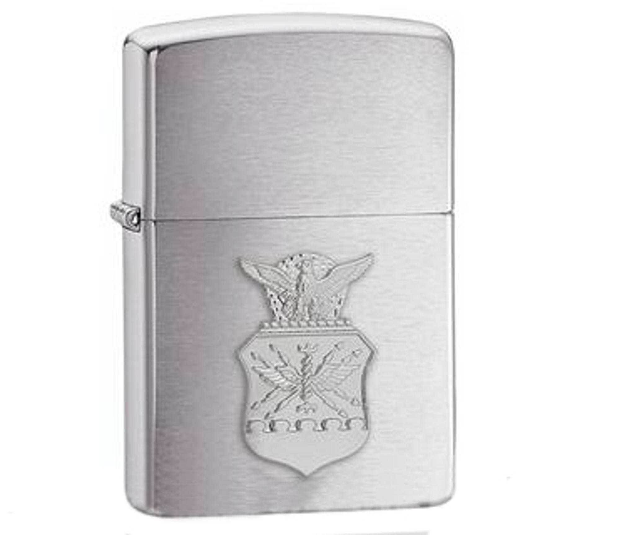 Zippo Classic Lighter - Air Force Emblem (Brushed Chrome)