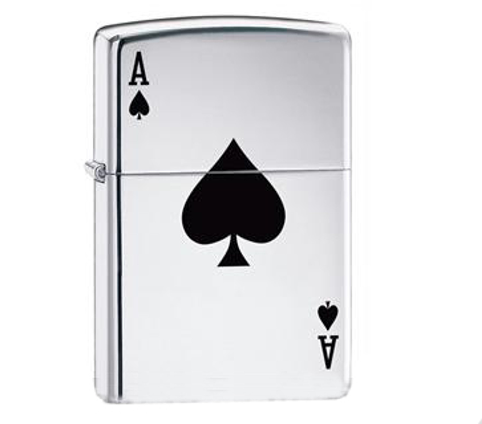 Zippo Classic Lighter - Lucky Ace (High Polish Chrome)