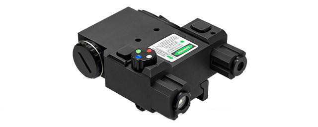Vism L2 PEQ Light Laser Combo with Green laser and Map Lights (Color: Black)