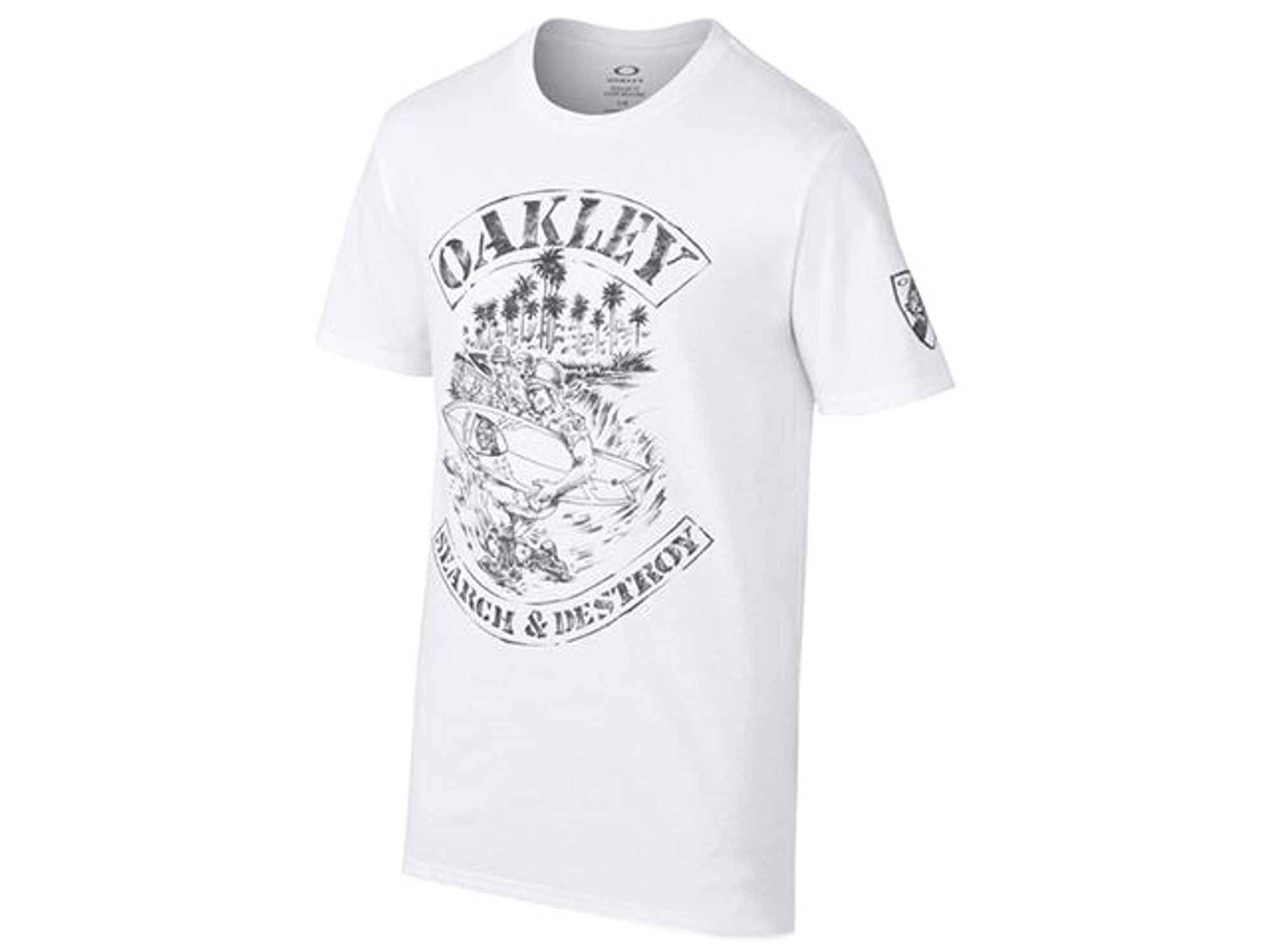 Oakley SI Search and Destroy T-Shirt - White (Size: Large)