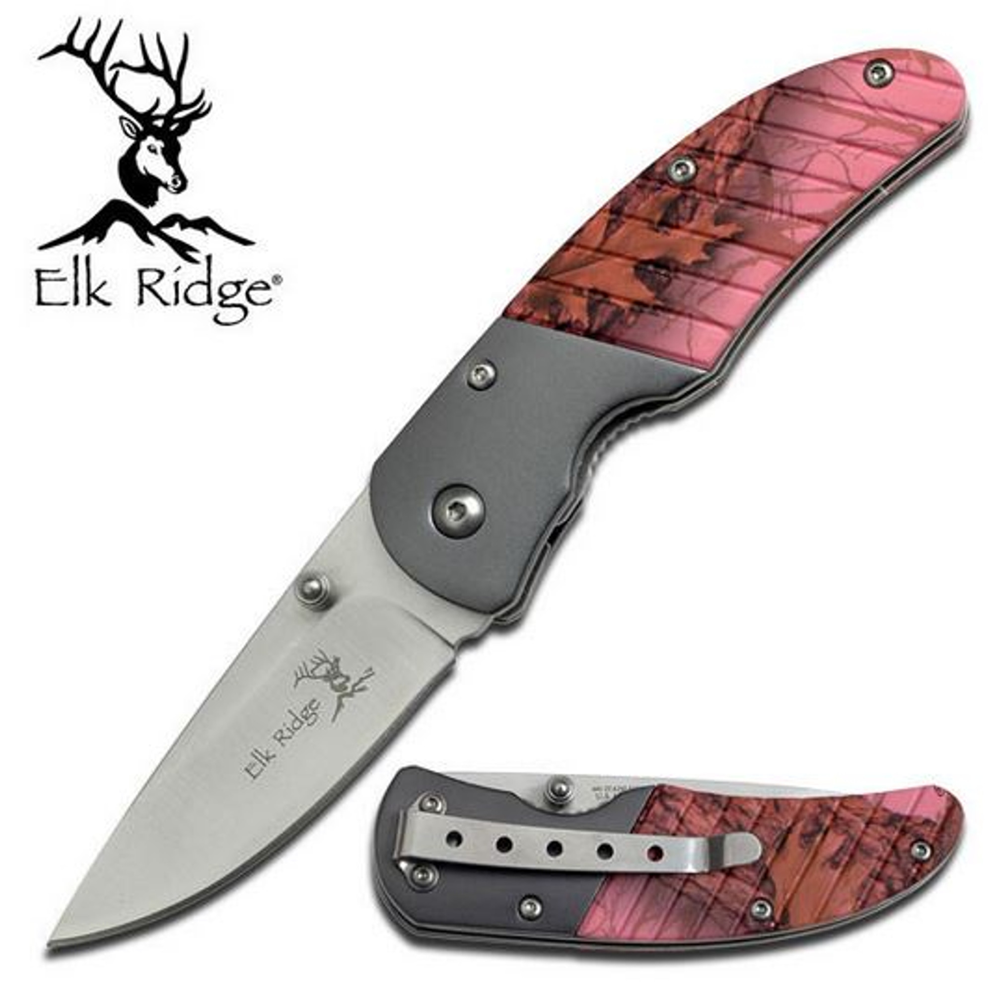 Elk ER732PC Pink Camo Plain Edge