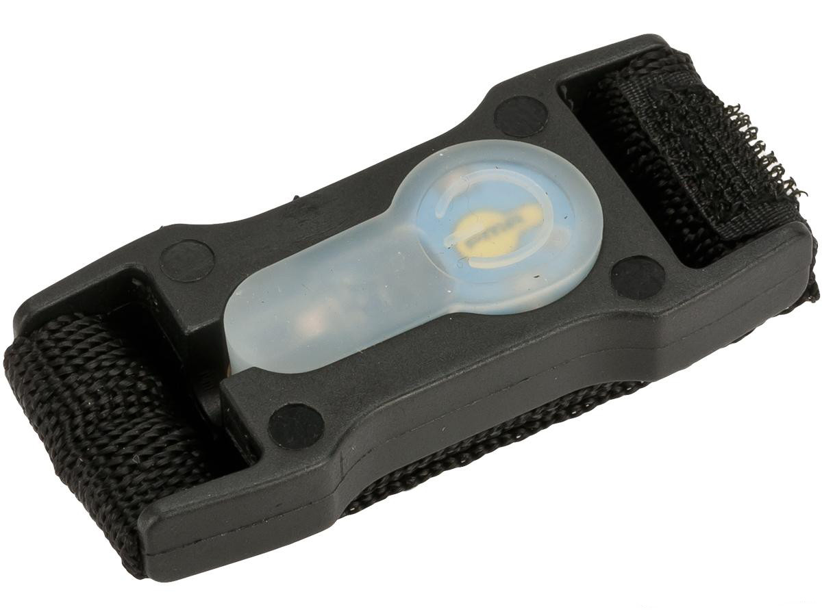 FMA S-Lite Vertical IFF Strobe LED for MOLLE (Color: Black Buckle / Blue Strobe)