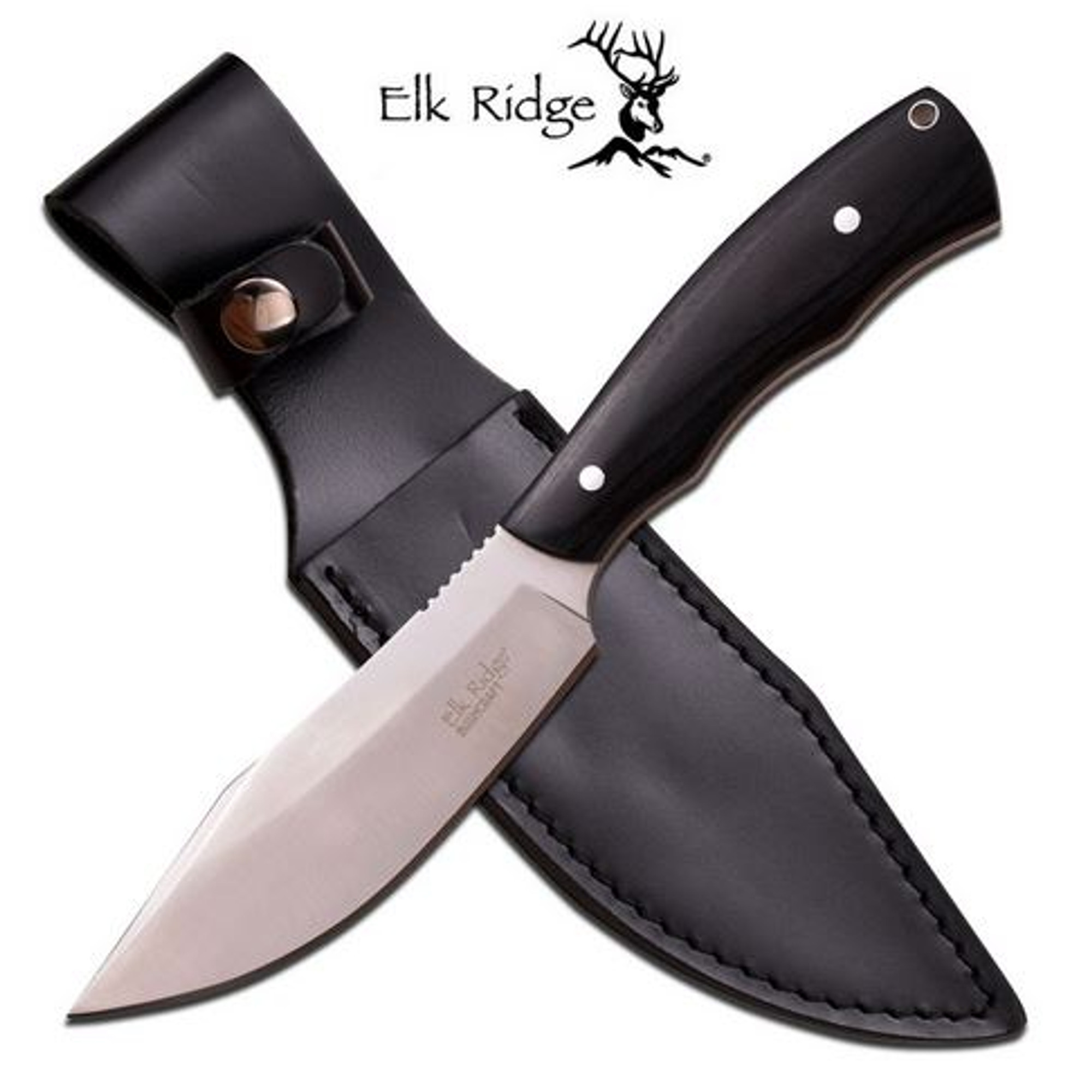 Elk Ridge ER550BK Bushcraft Hunter - Black Wood