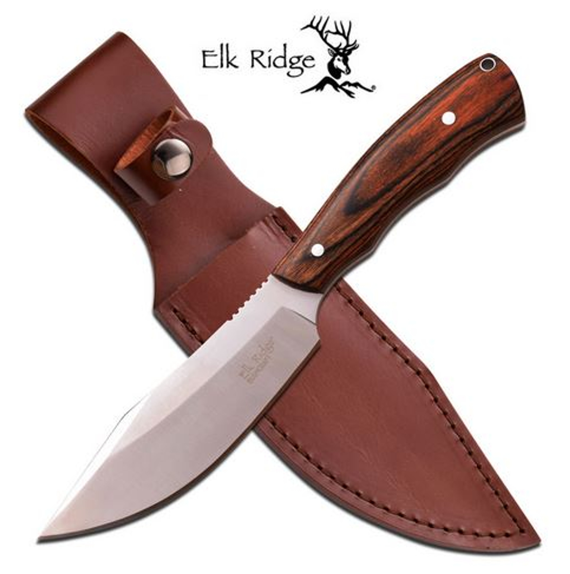 Elk Ridge ER550DW Bushcraft Hunter - Brown Wood