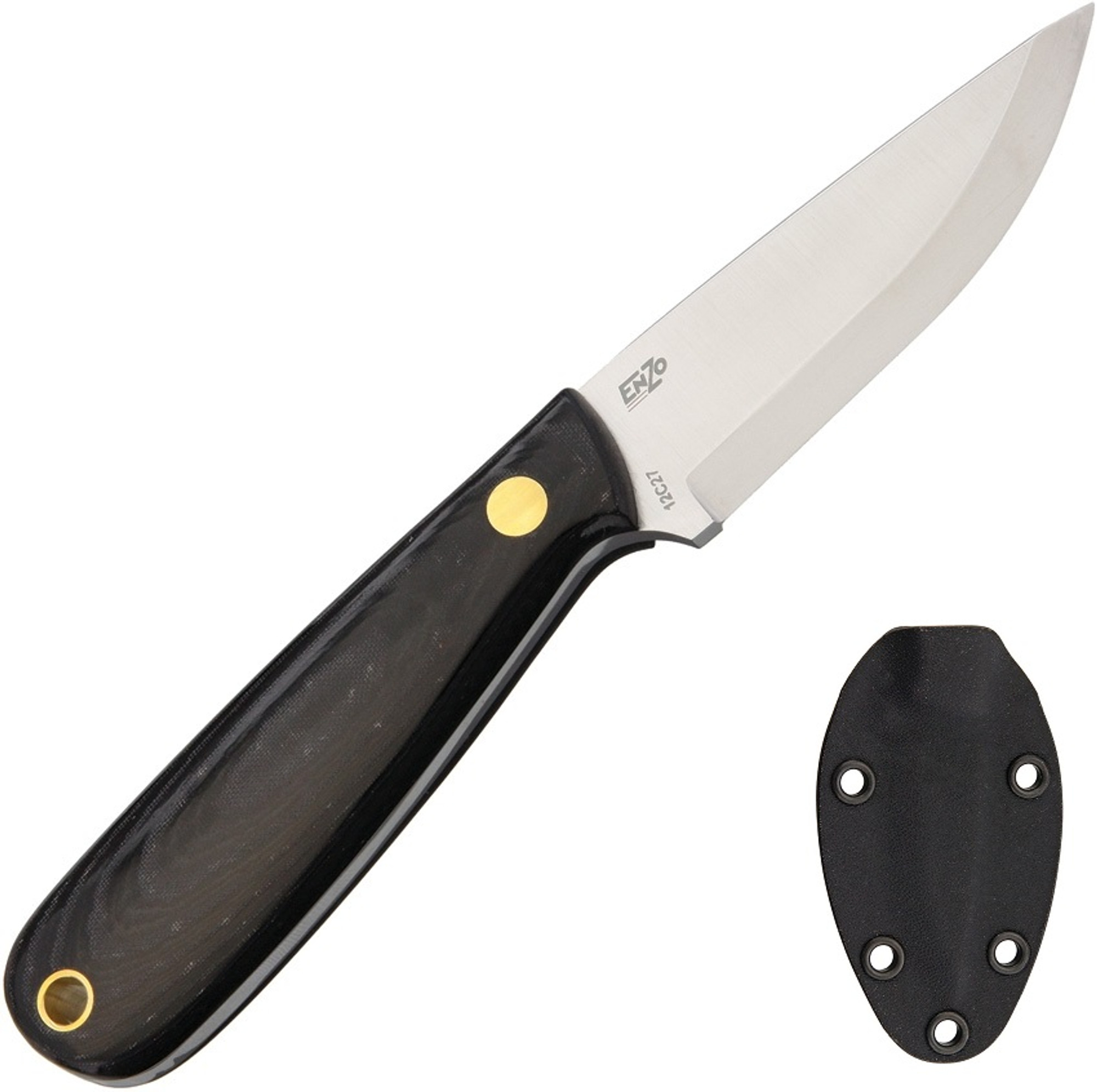 EnZo 9807 Necker 70 Scandi - Black Micarta